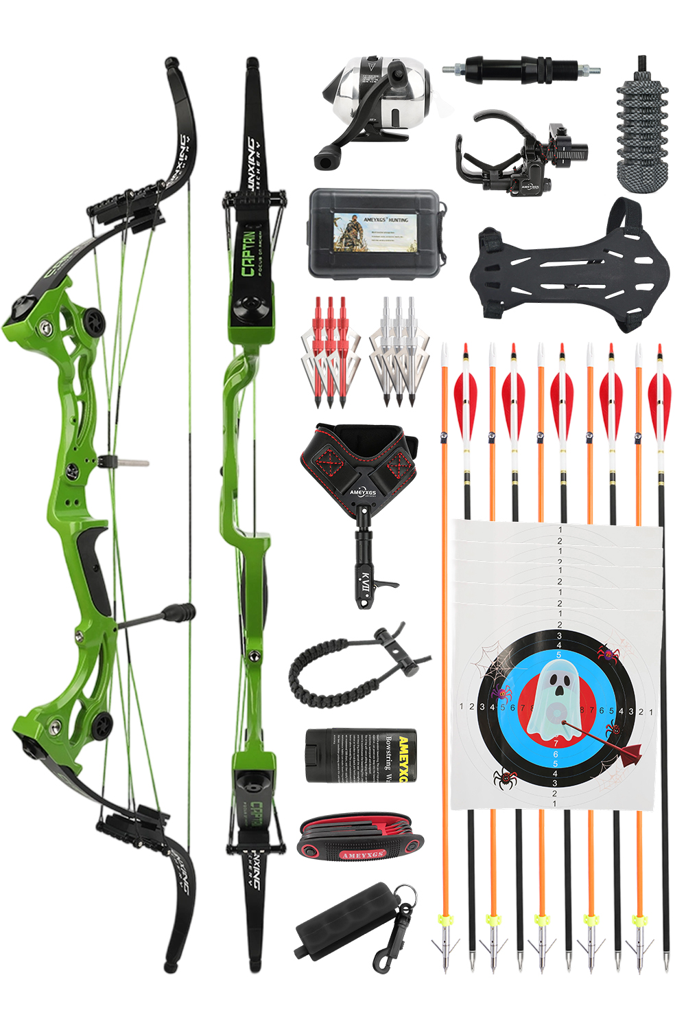 Junxing F164 Lever Recurve Fishing Archery Hunting Bow Set