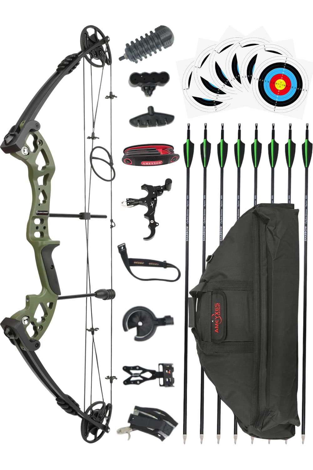 Junxing M131 30-55lbs Adjustable Hunting Compound Bow Set-Lokearchery