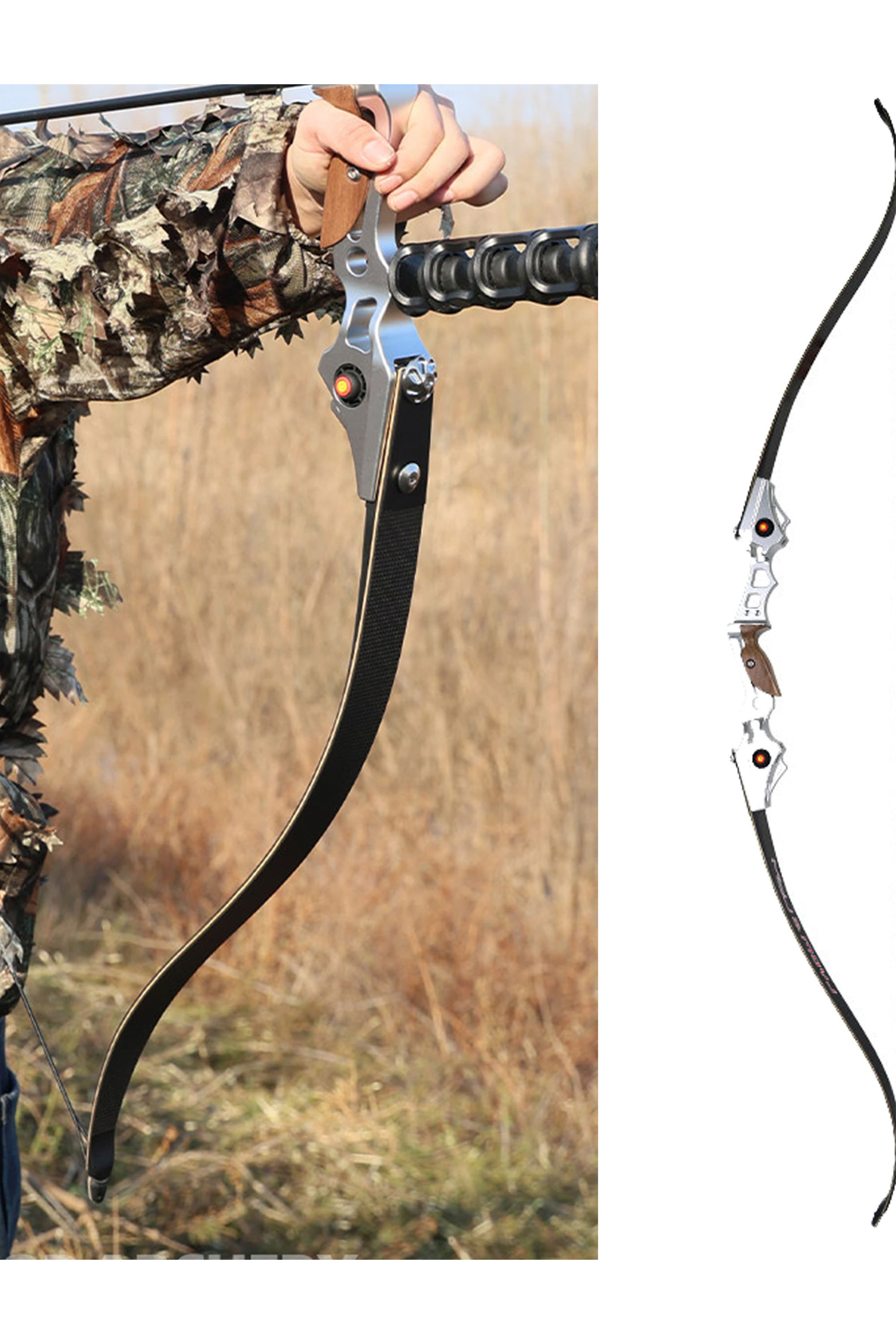 LOKE Archery 30-50Lbs Takedown Archery Hunting Recurve Bow 