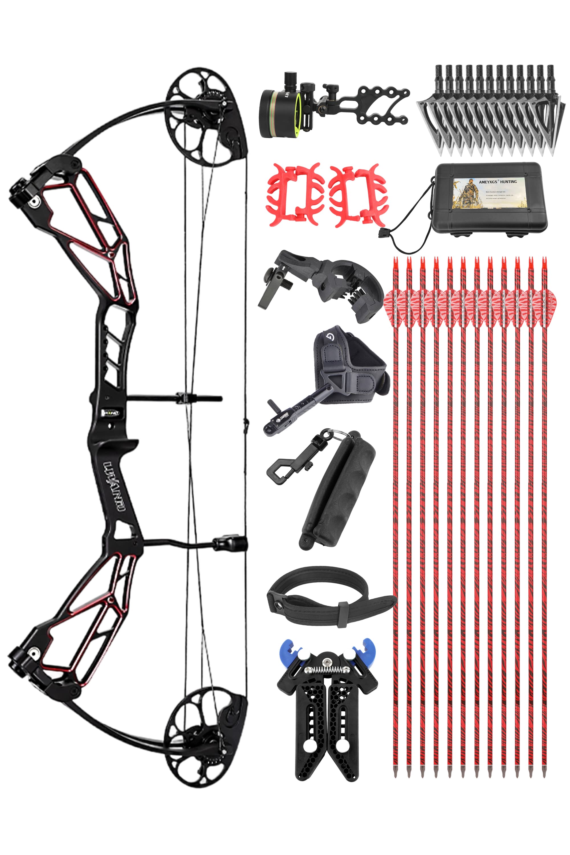 LOKE  Archery Compound Bow Set 30-70LBS Target Shooting RH