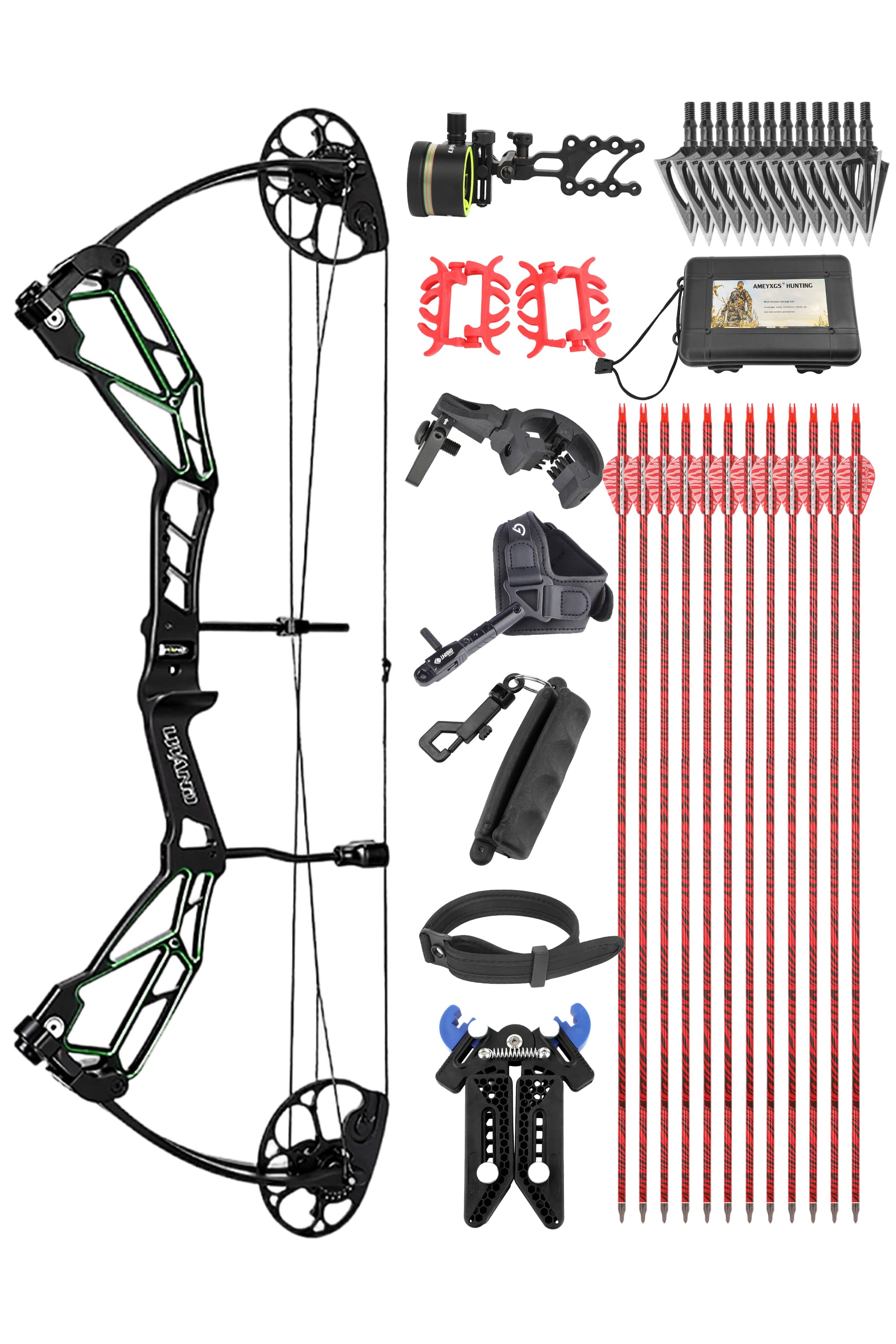 LOKE  Archery Compound Bow Set 30-70LBS Target Shooting RH