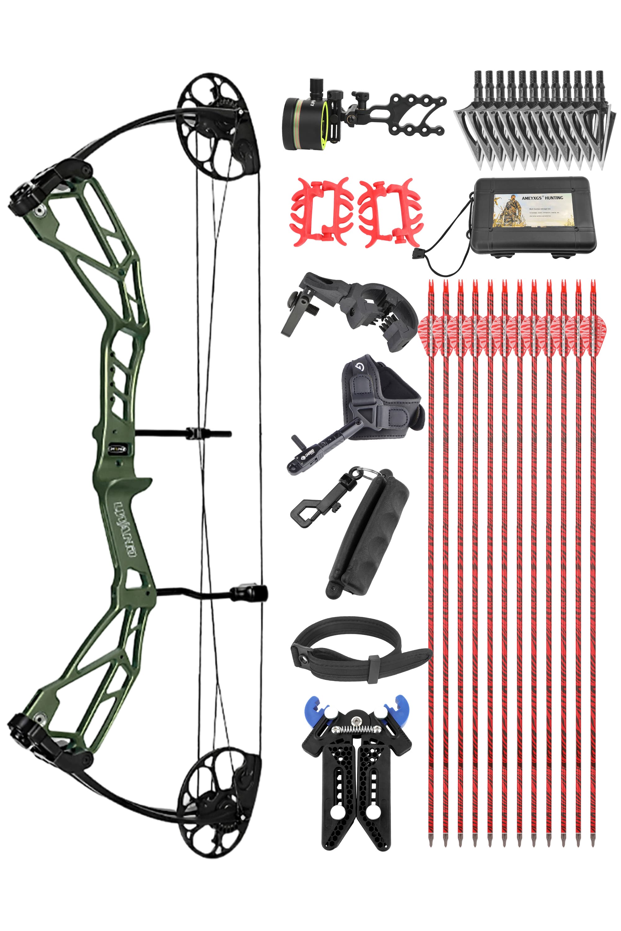 LOKE  Archery Compound Bow Set 30-70LBS Target Shooting RH