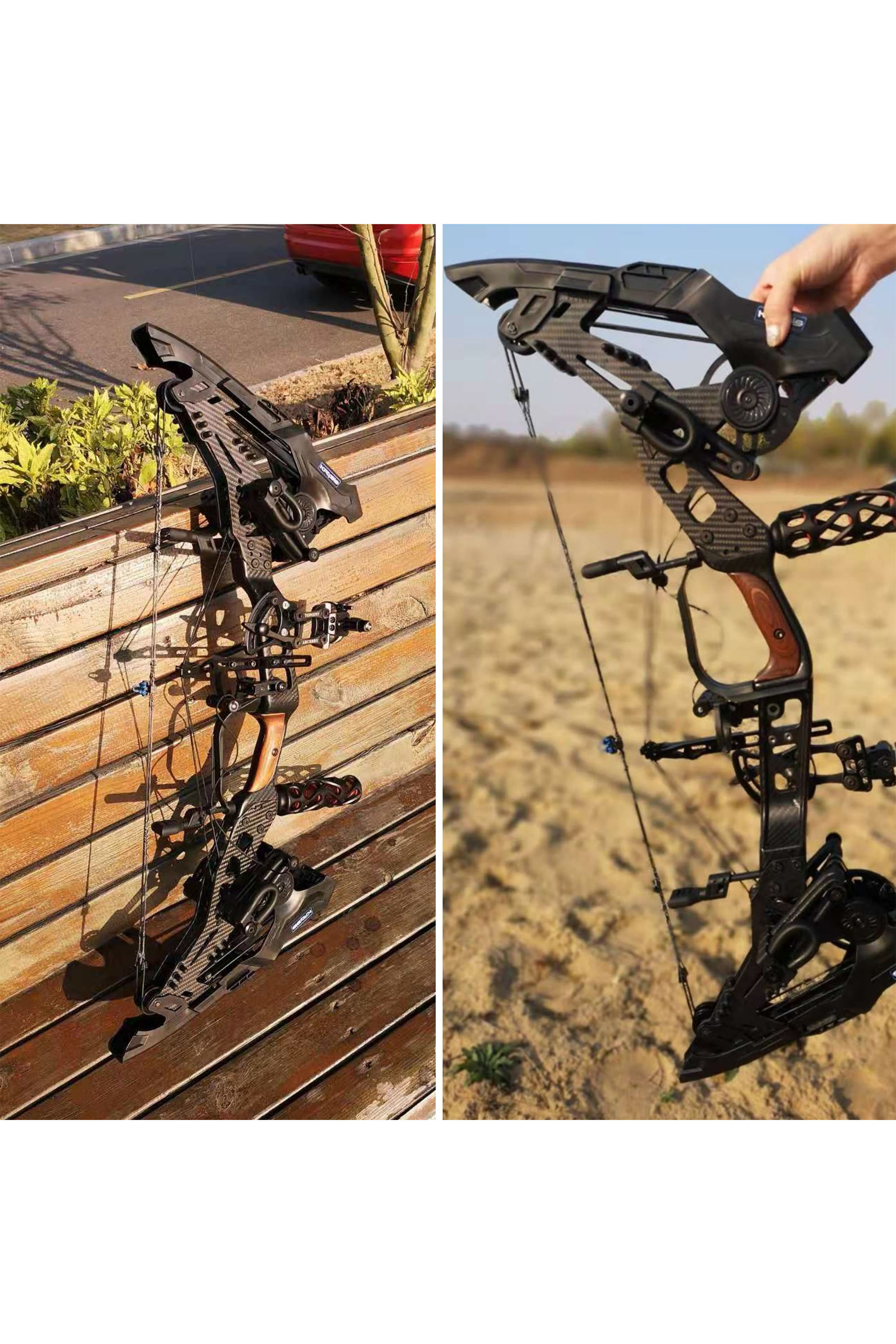 LOKE Compound Bow 21.5-80lbs Target Kit 330FPS Shooting Archery