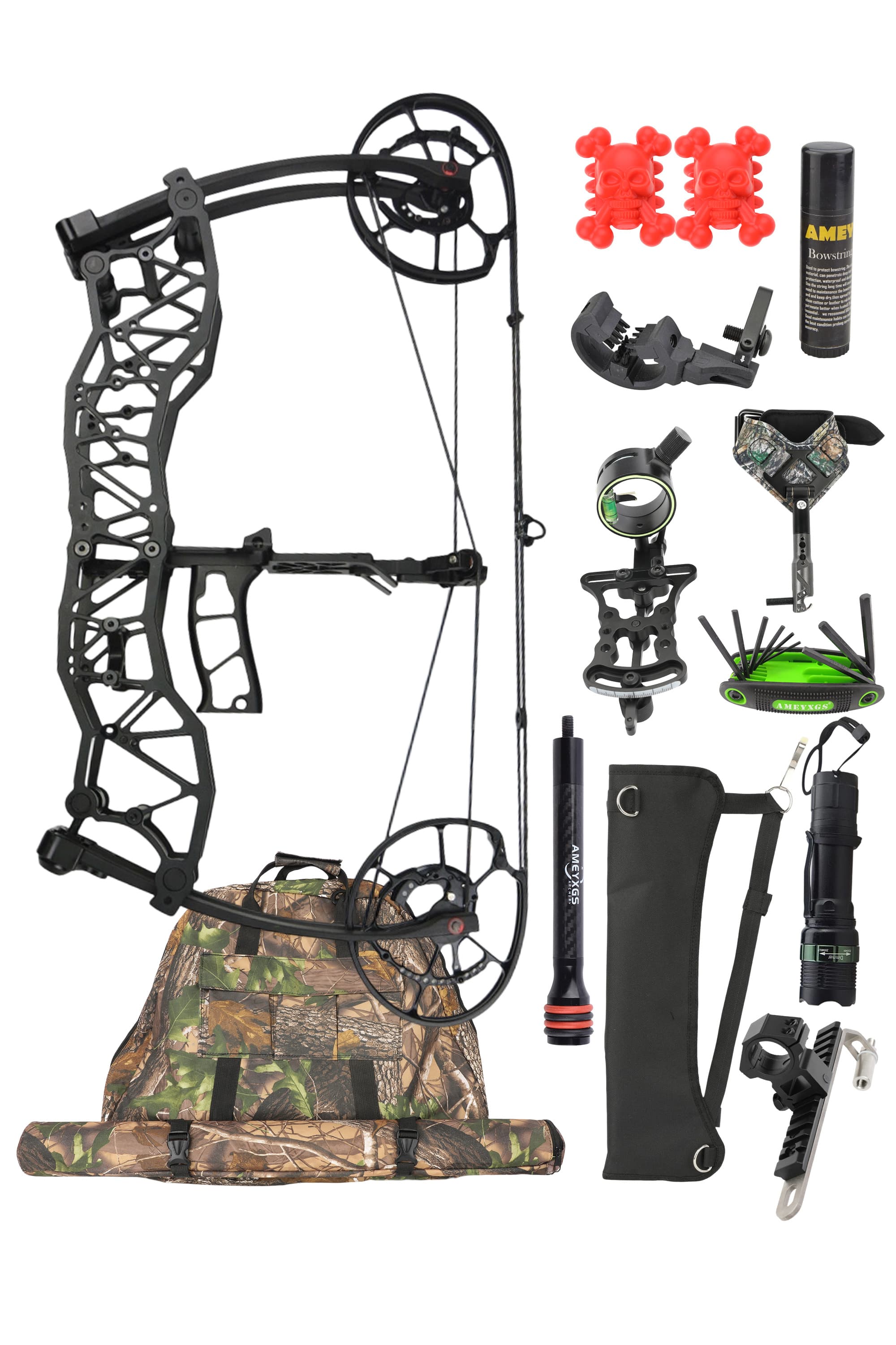 LOKE Compound Bow 40-60lbs Target Kit 310FPS Hunting Archery