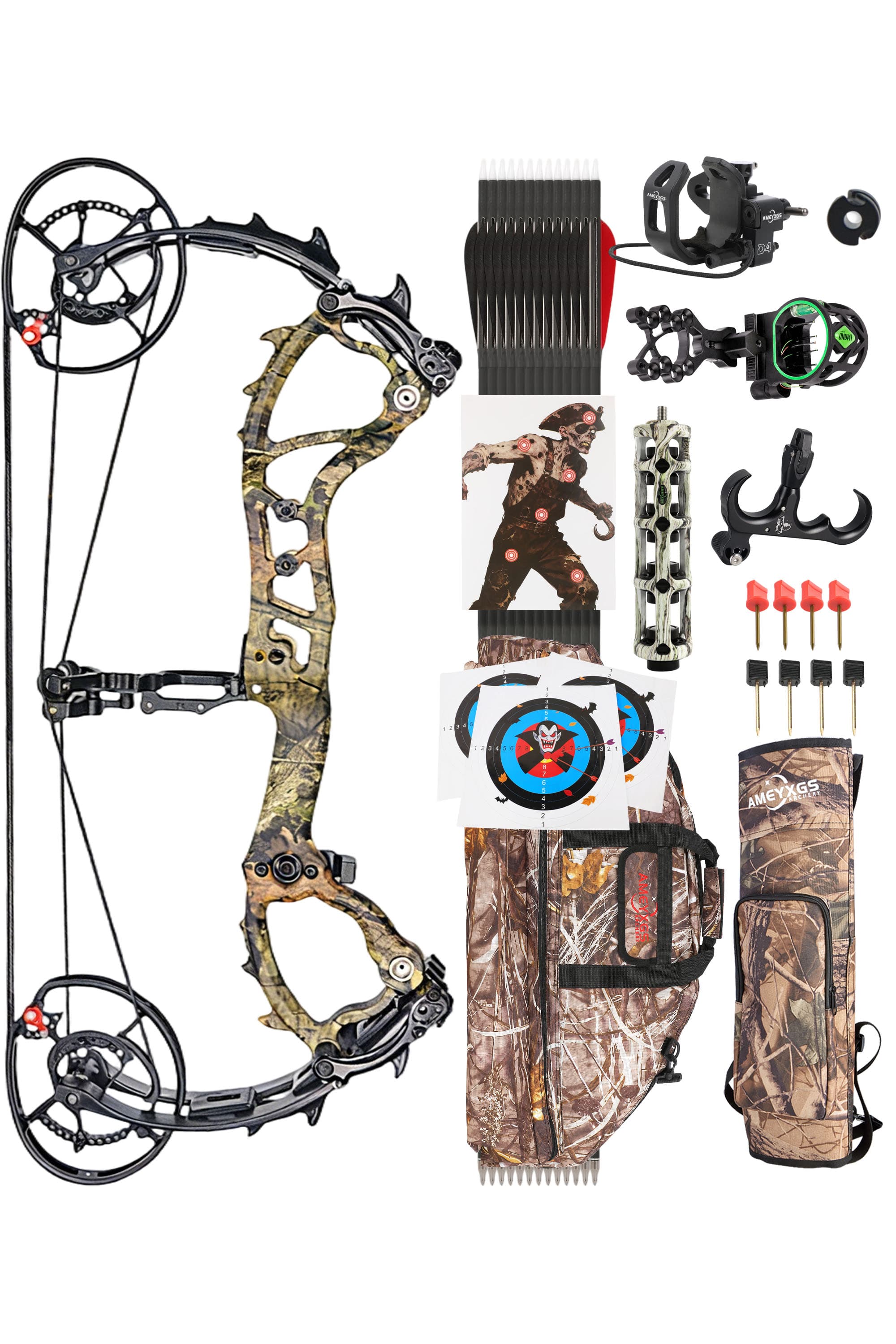 LOKE Compound Bow 50-70lbs Target Kit Shooting Archery