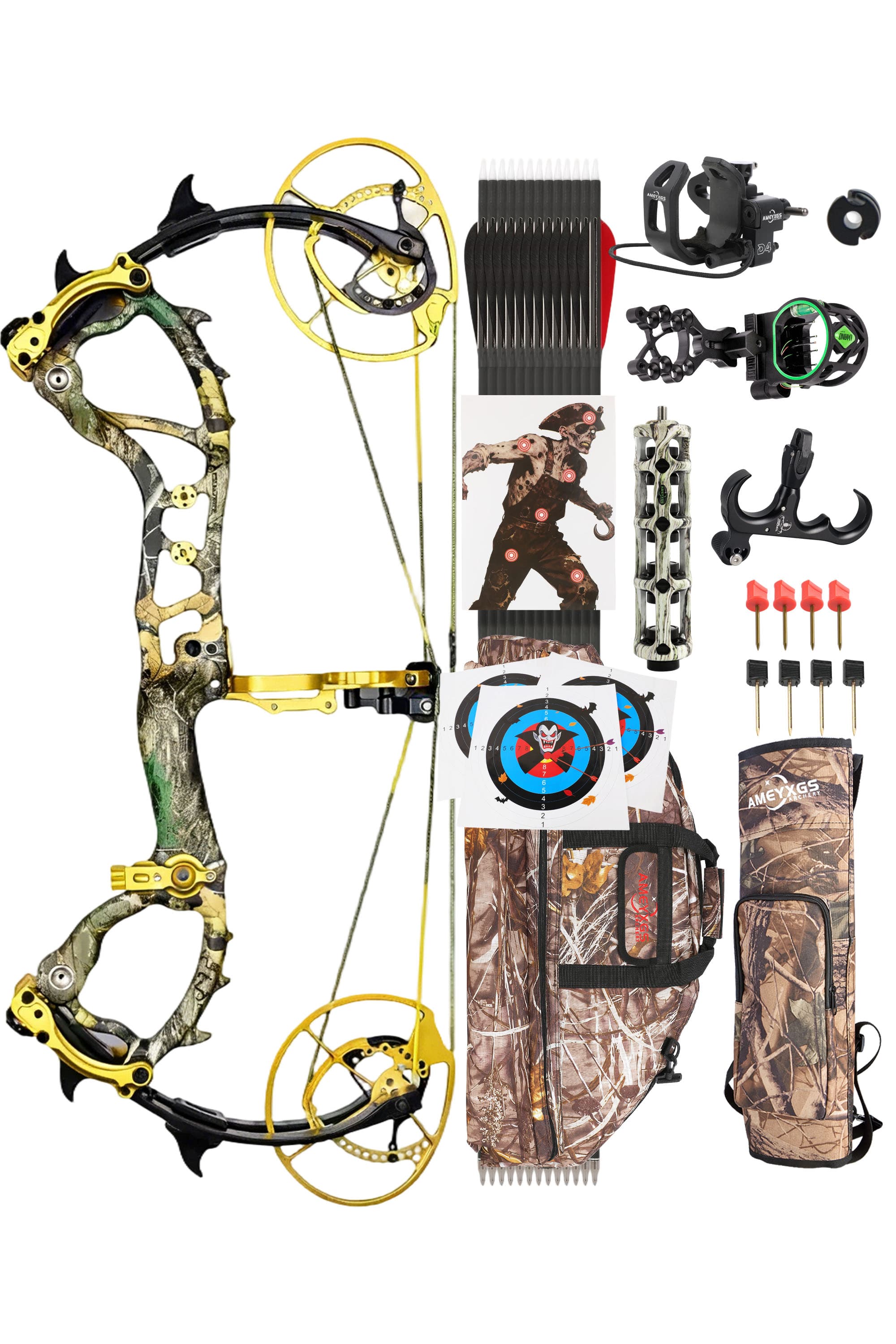 LOKE Compound Bow 50-70lbs Target Kit Shooting Archery