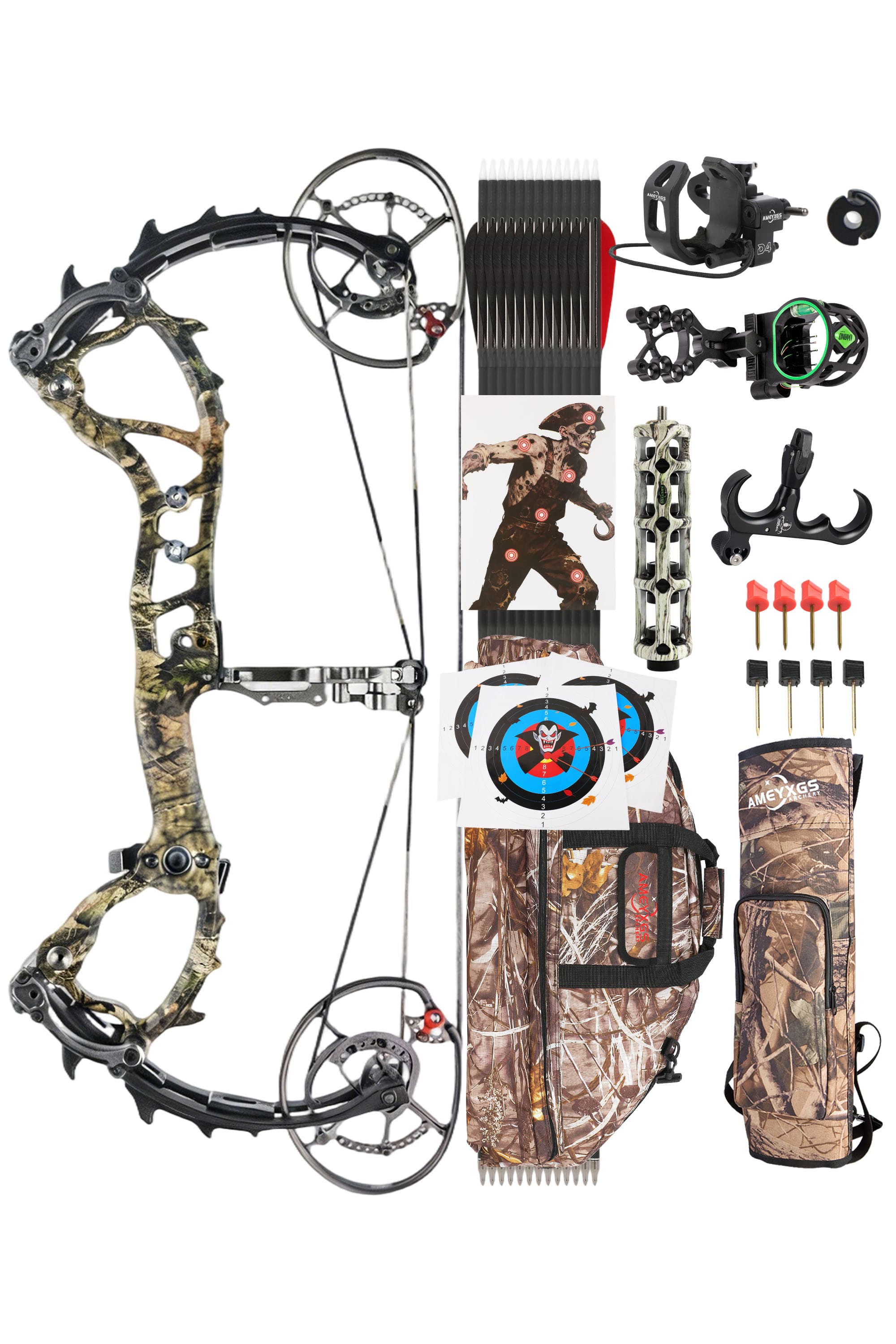 LOKE Compound Bow 50-70lbs Target Kit Shooting Archery