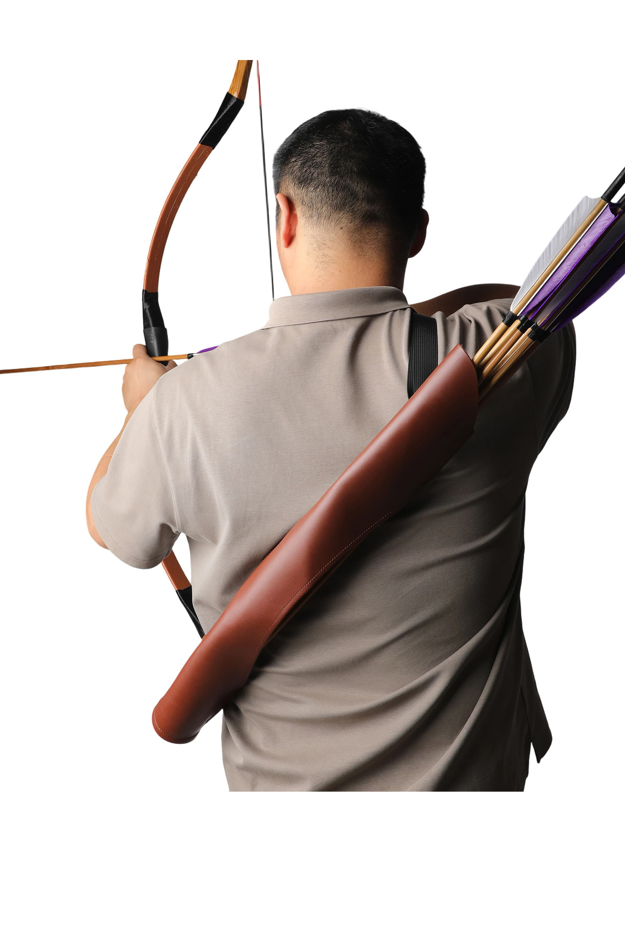 Leather Archery Hip Quiver Adjustable Arrow Holder