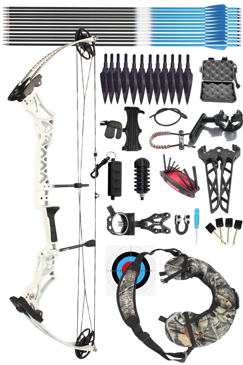Junxing M108 30-55Lbs Target Compound Bow Set
