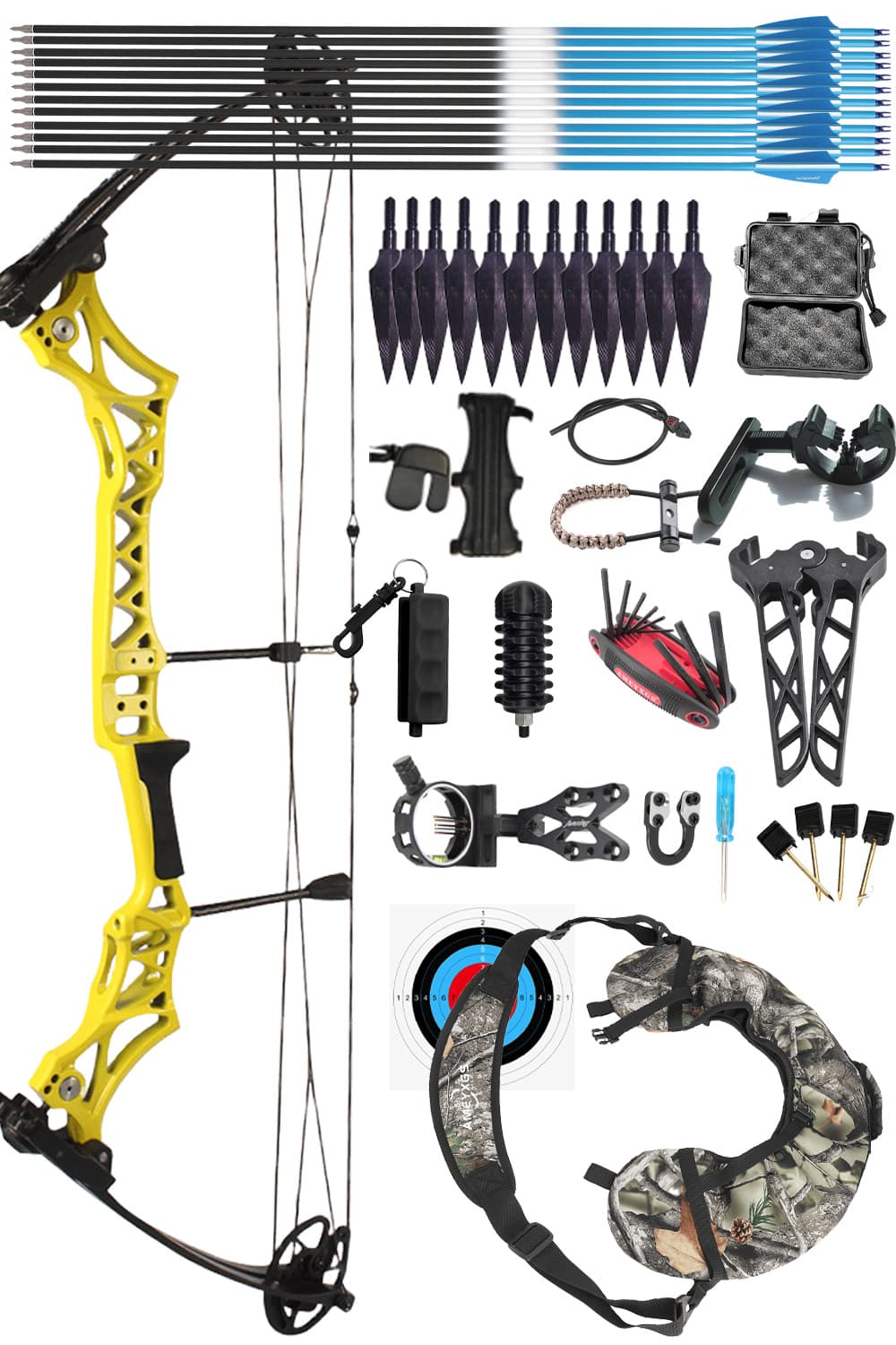 Junxing M108 30-55Lbs Target Compound Bow Set