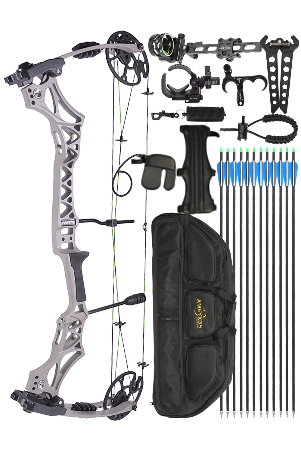 Junxing M129 CNC Aluminum Alloy Target Compound Bow Set