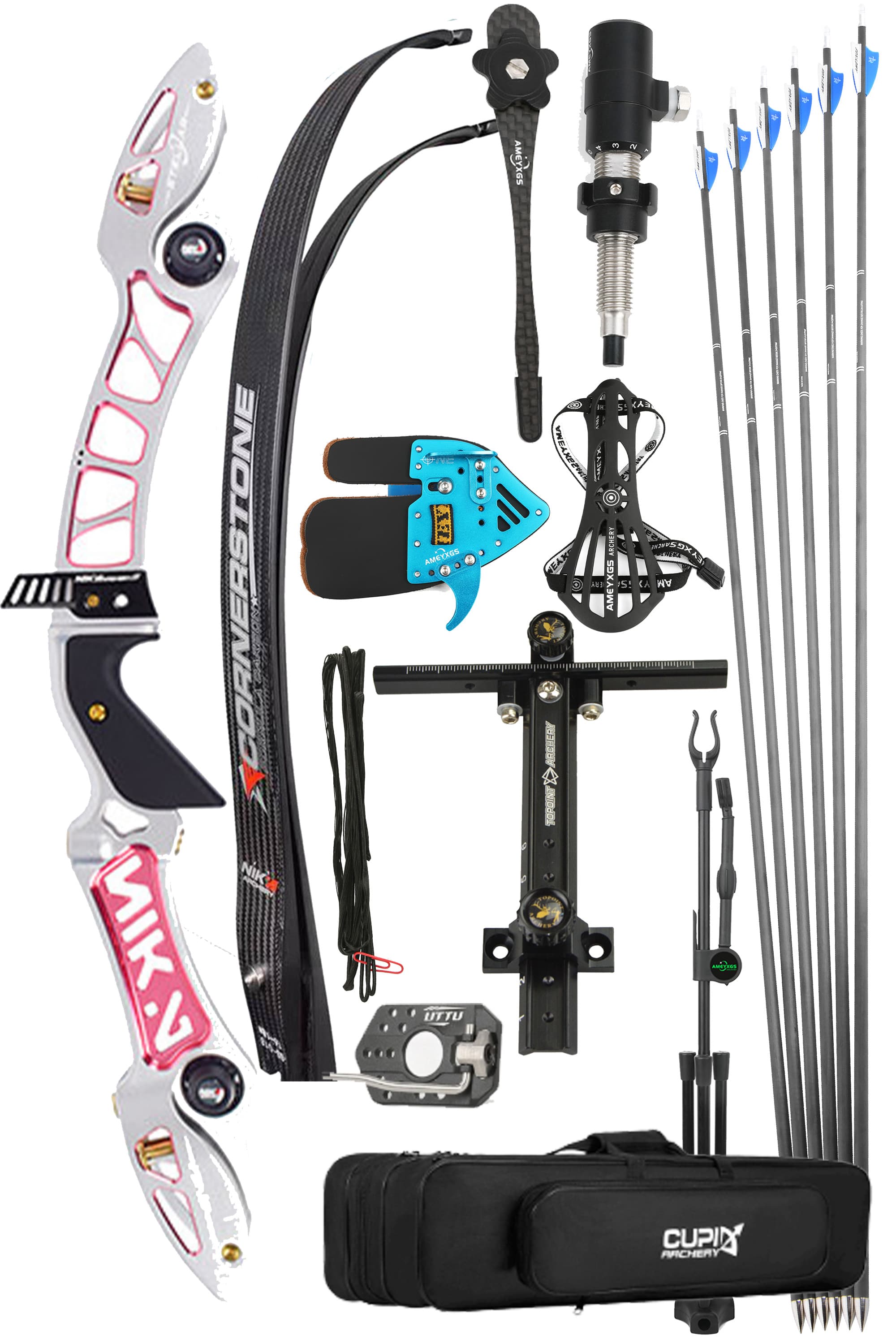 NIKA ET-15A Stellar 68inch ILF CNC Recurve Bow Archery Takedown Bow