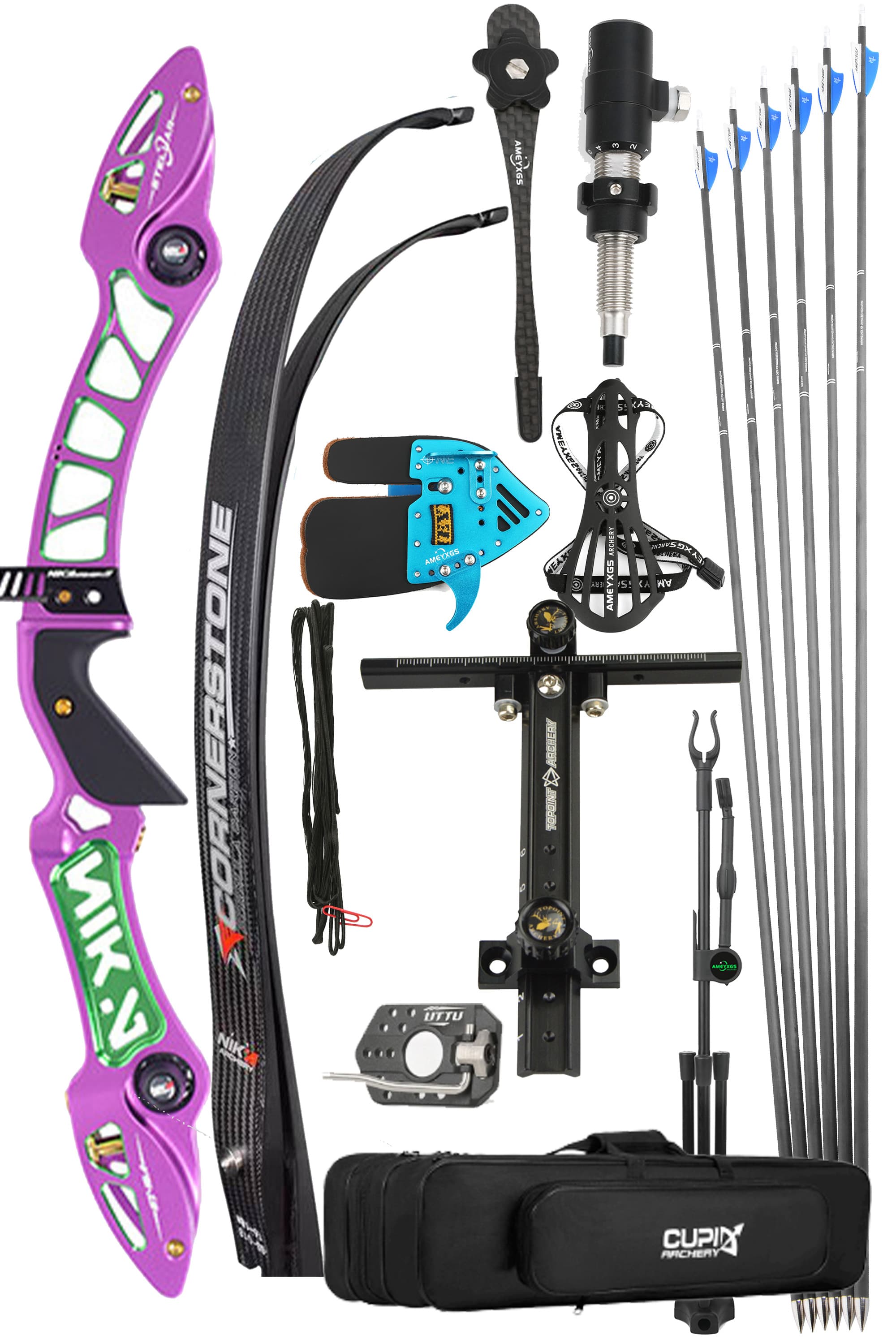 NIKA ET-15A Stellar 68inch ILF CNC Recurve Bow Archery Takedown Bow