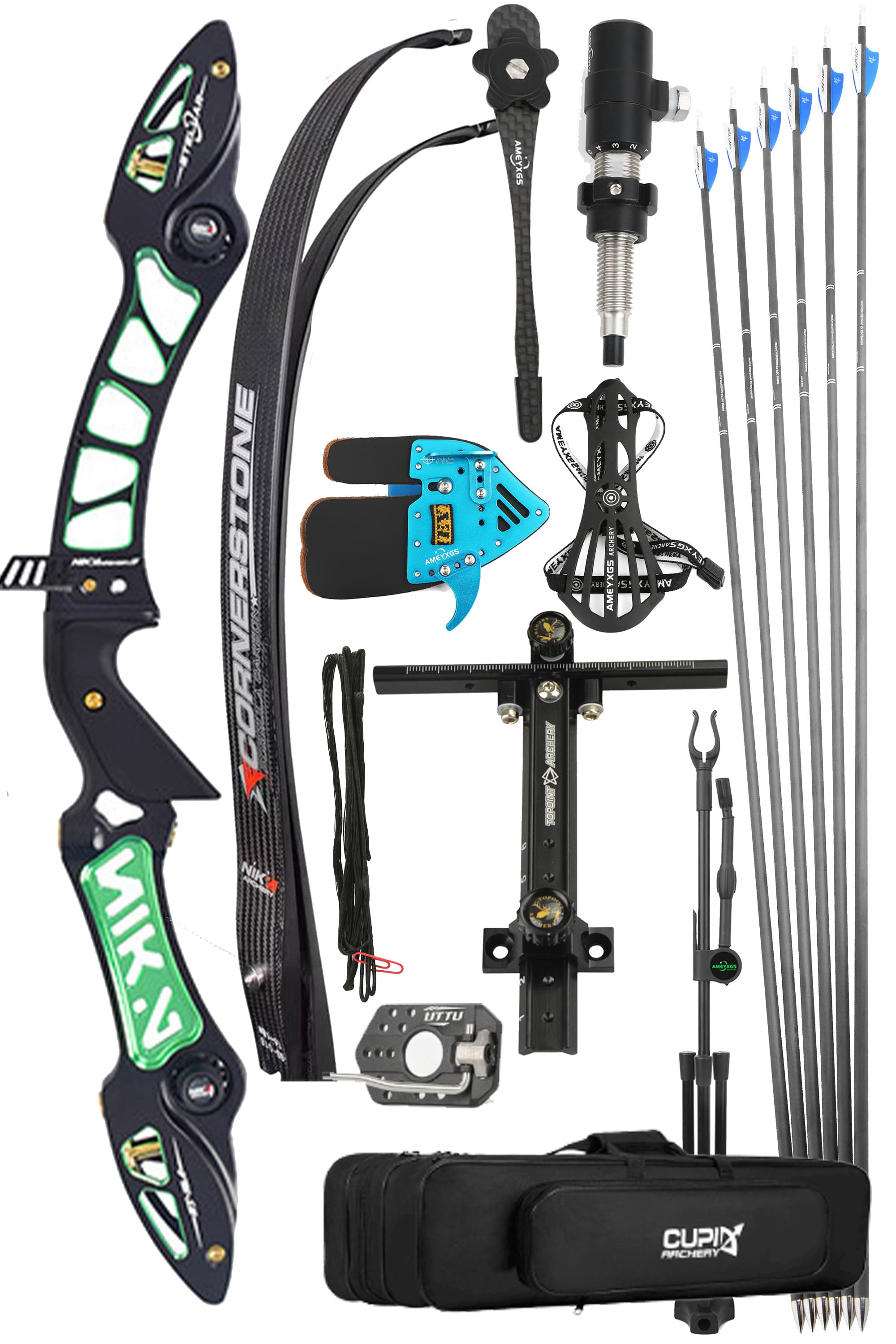 NIKA ET-15A Stellar 68inch ILF CNC Recurve Bow Archery Takedown Bow