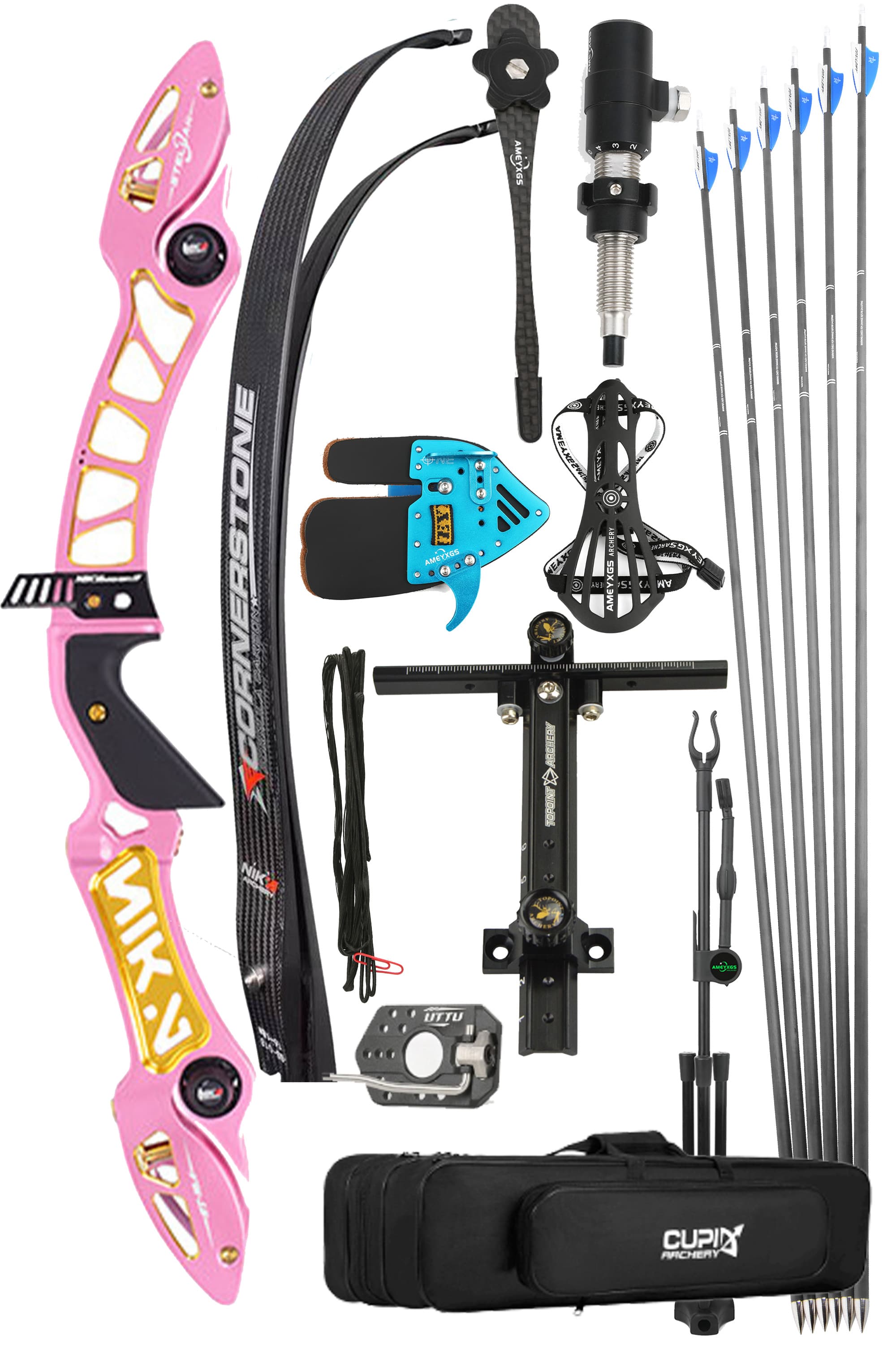 NIKA ET-15A Stellar 68inch ILF CNC Recurve Bow Archery Takedown Bow