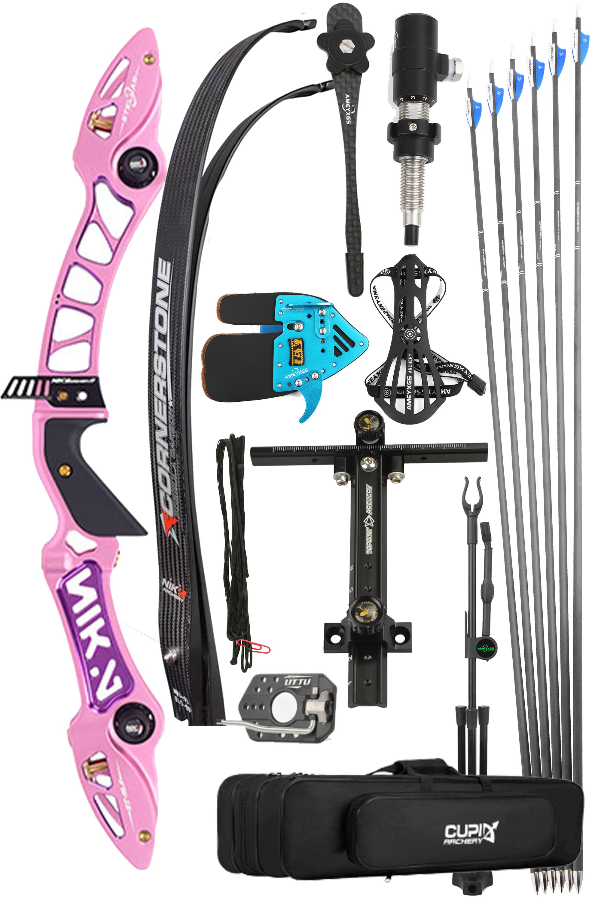 NIKA ET-15A Stellar 68inch ILF CNC Recurve Bow Archery Takedown Bow