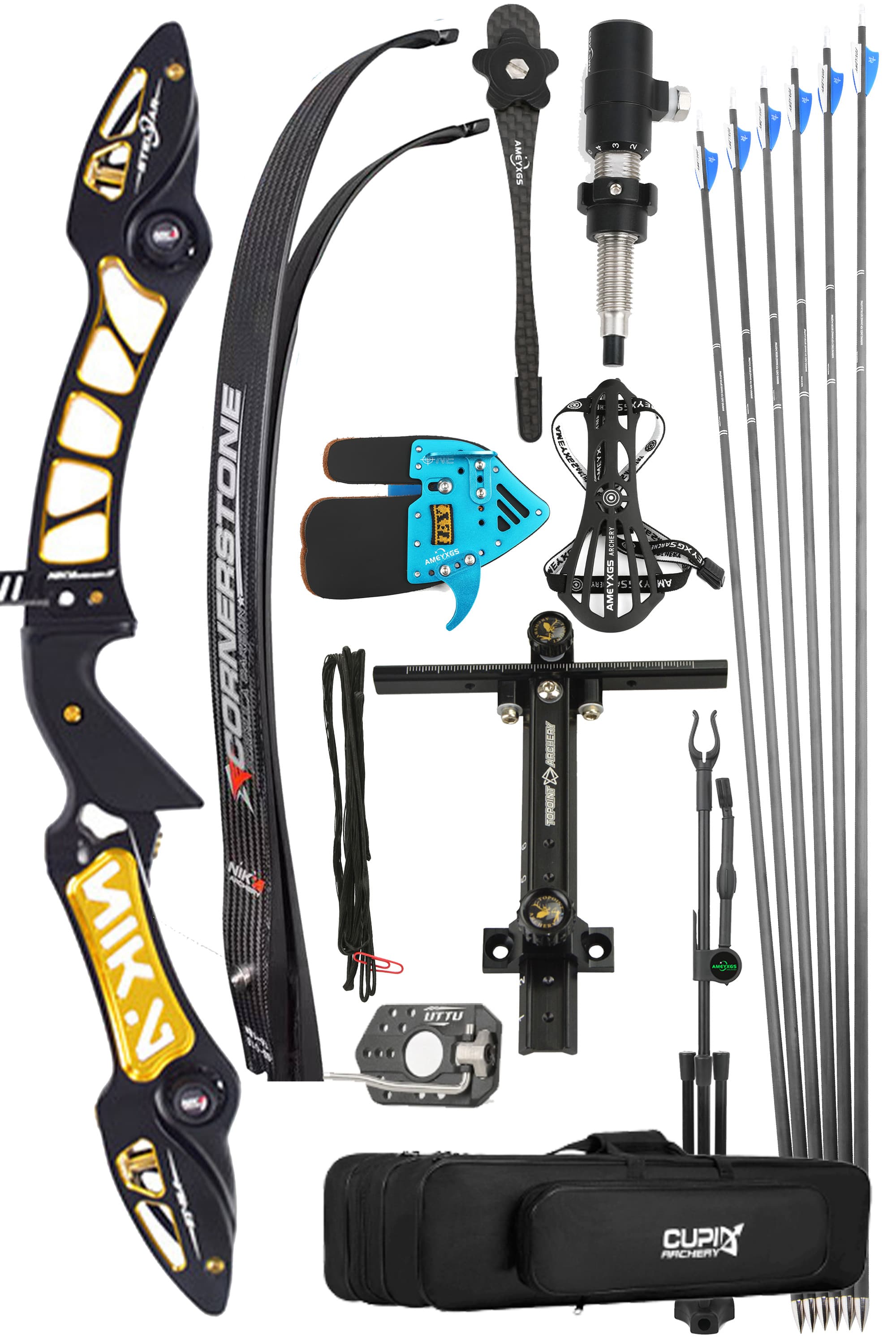 NIKA ET-15A Stellar 68inch ILF CNC Recurve Bow Archery Takedown Bow