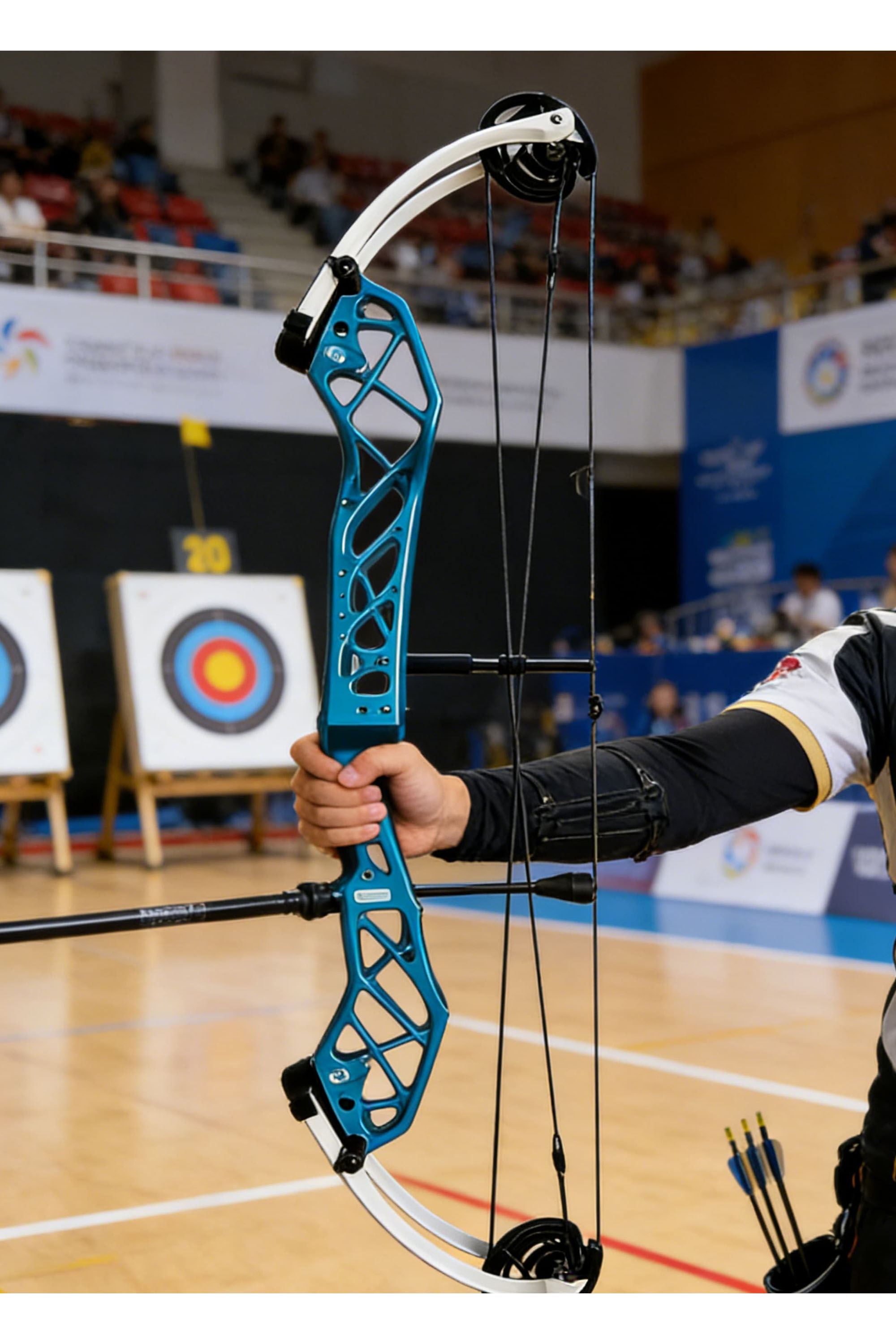 PANDARUS 50-60lbs Archery Compound Bow Set Shooting Target RH