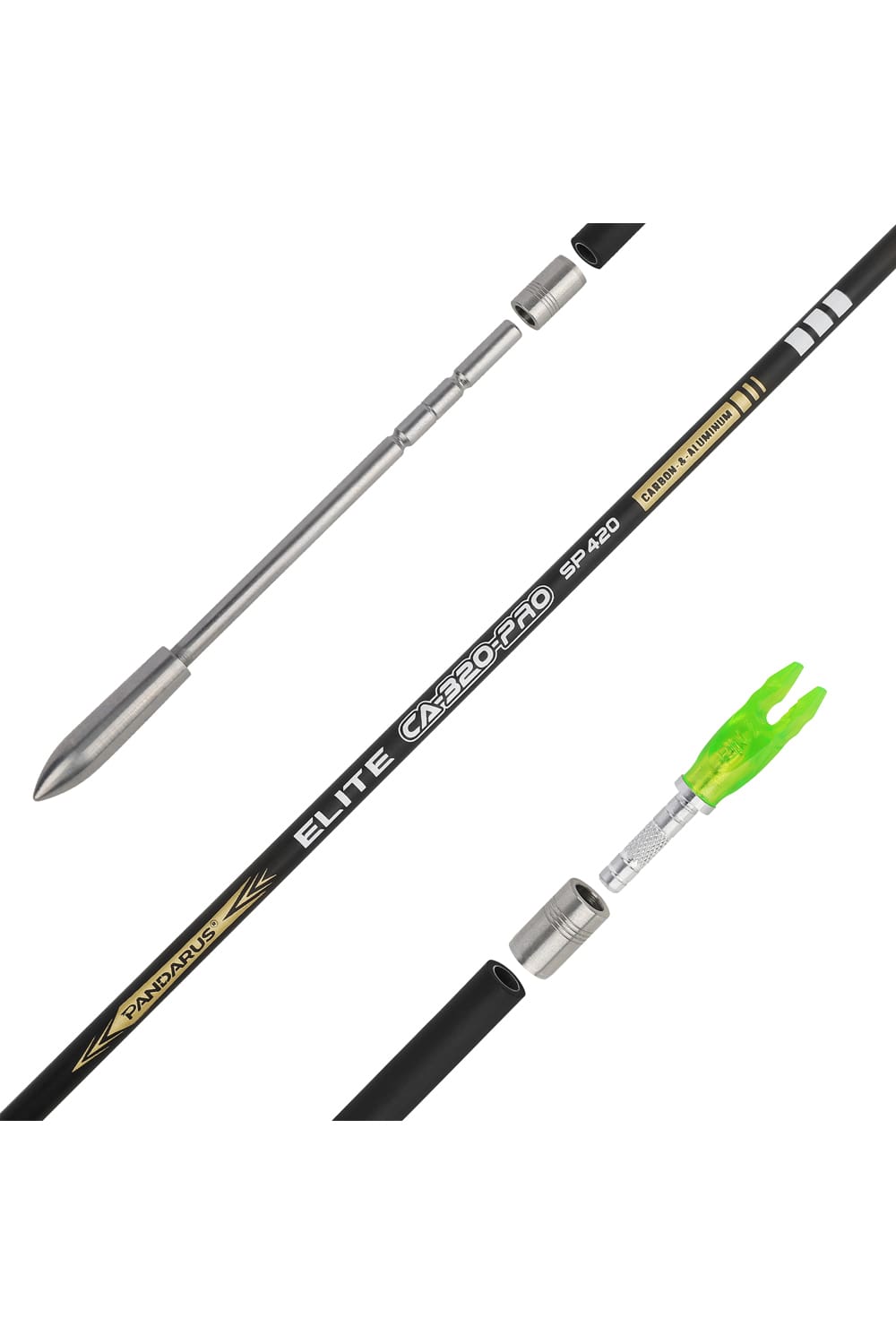 Pandarus Elite CA-320-Pro ID3.2mm Carbon Aluminum Arrows-Lokearchery