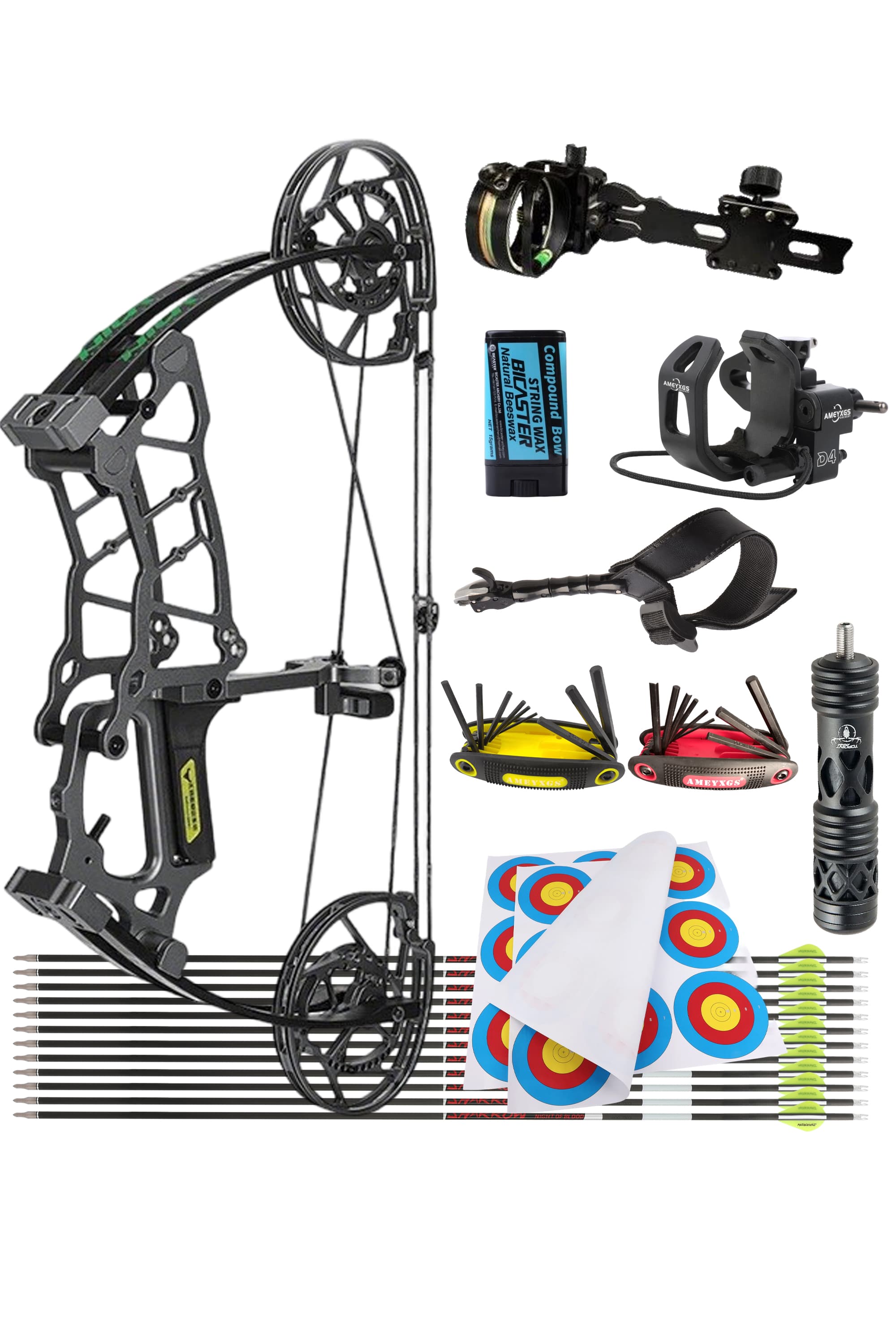 ROBIN KING 101 30-70 Compound Bow Set CNC Aluminum Alloy Hunting 