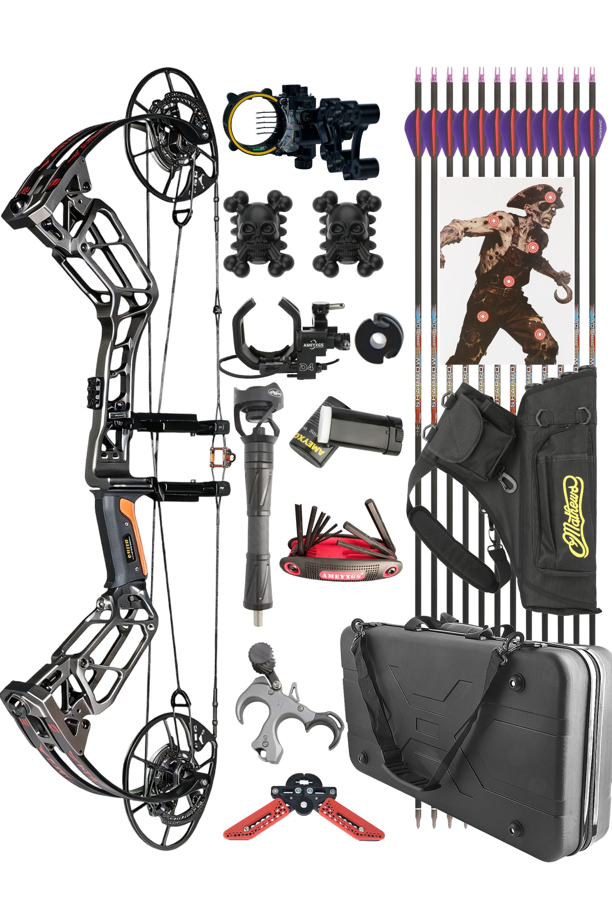 ROBIN KING 701 0-70 Compound Bow Set CNC Aluminum Alloy Hunting 