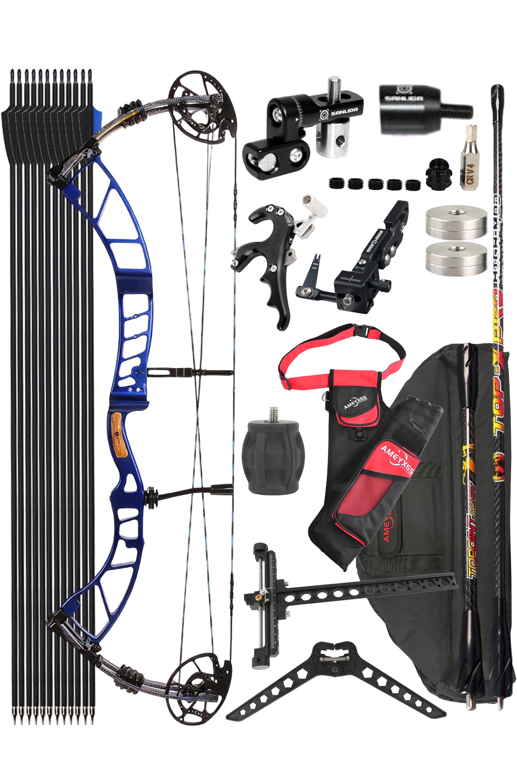 SANLIDA Compound Bow Kit 50-60lbs Competitive Shooting Archery