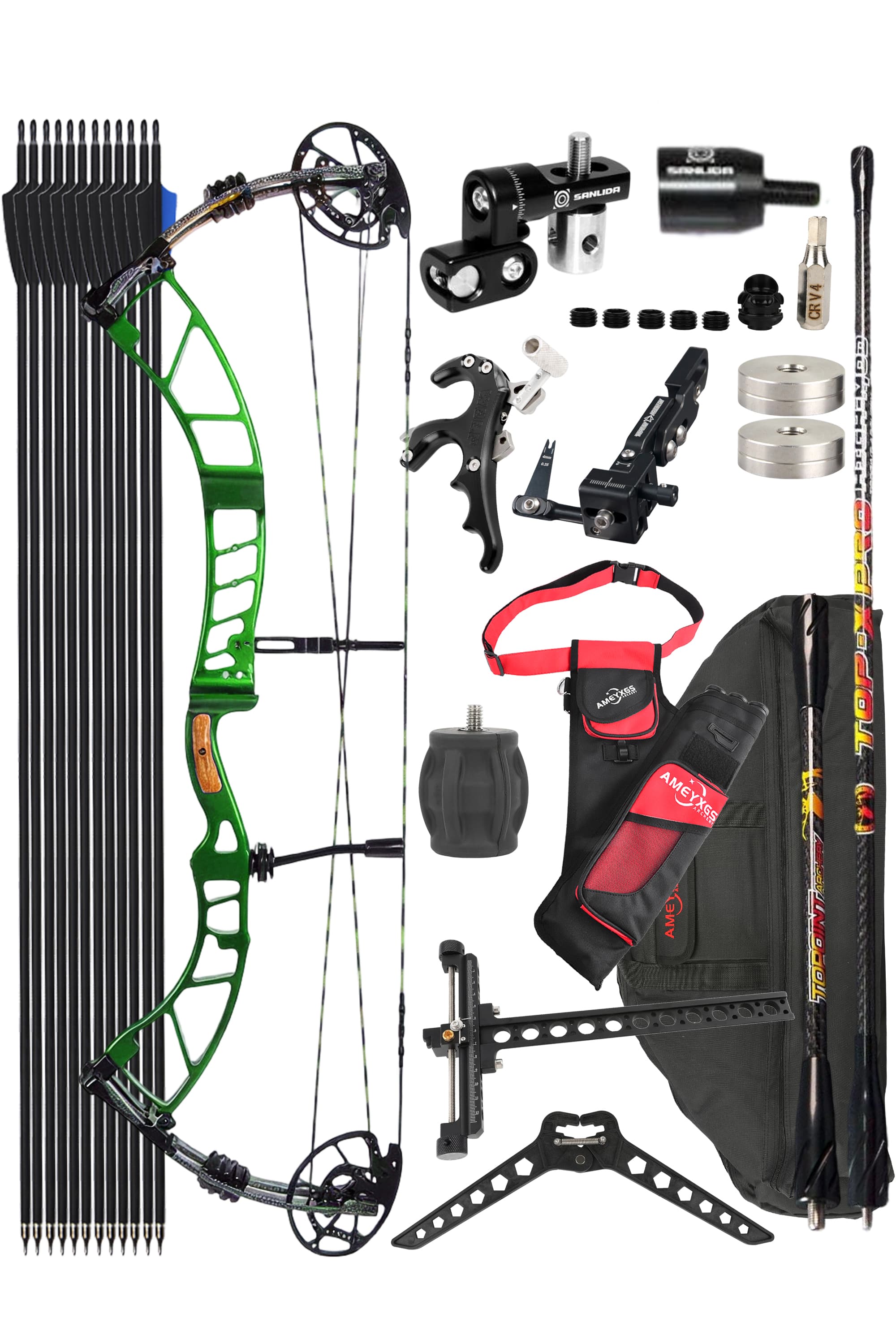 SANLIDA Compound Bow Kit 50-60lbs Competitive Shooting Archery