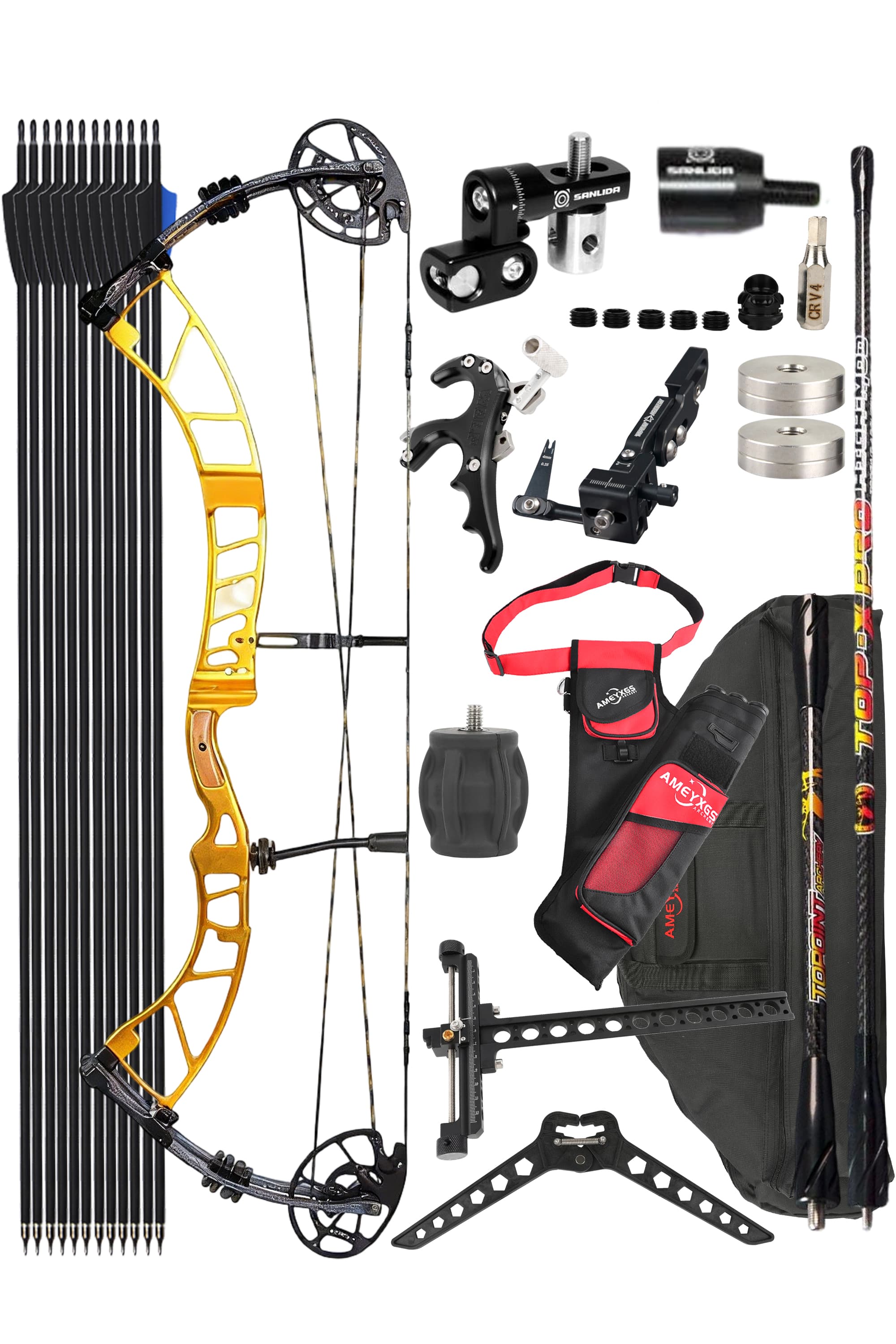 SANLIDA Compound Bow Kit 50-60lbs Competitive Shooting Archery