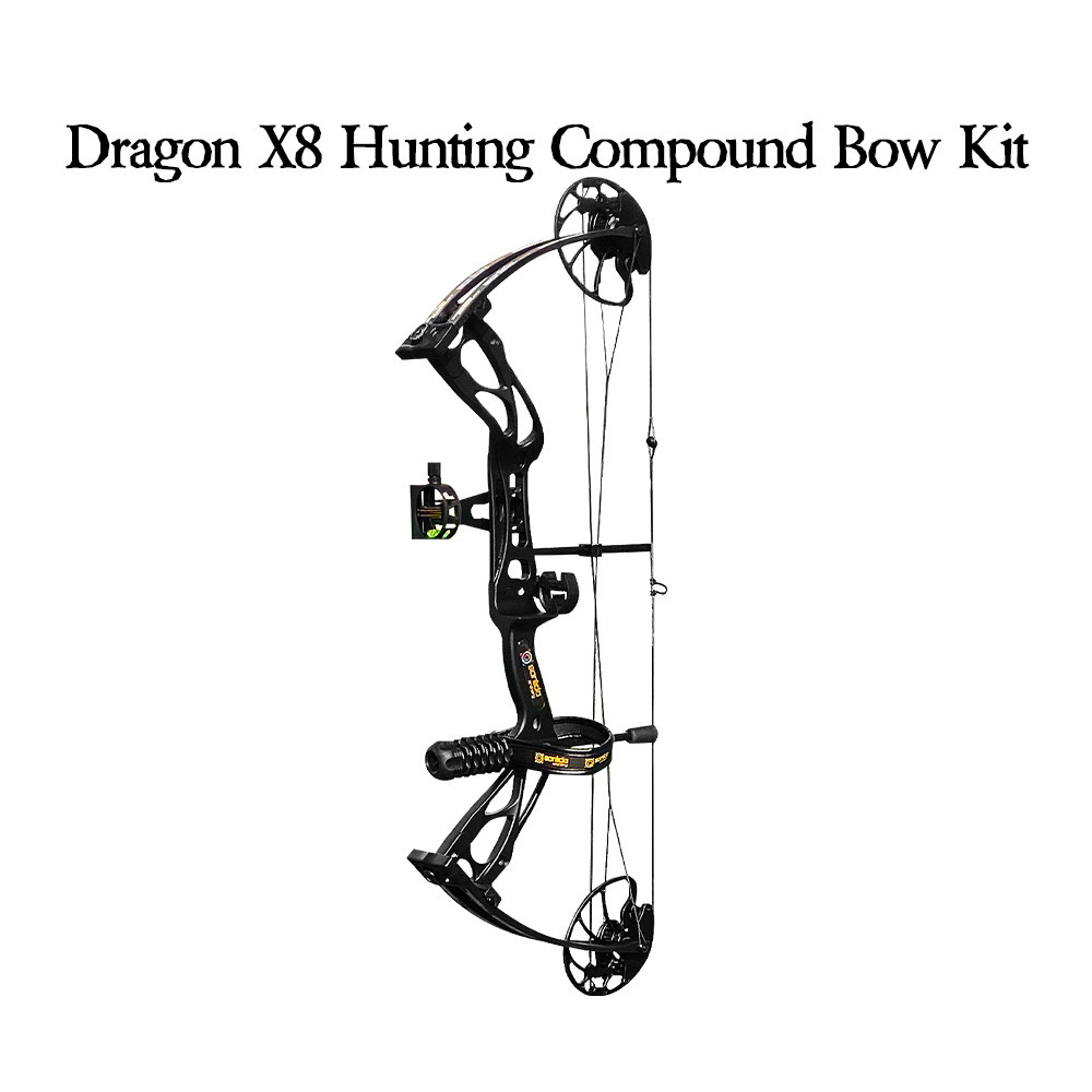 SANLIDA Dragon X8 Hunting Compound Bow Beginner Kit Black