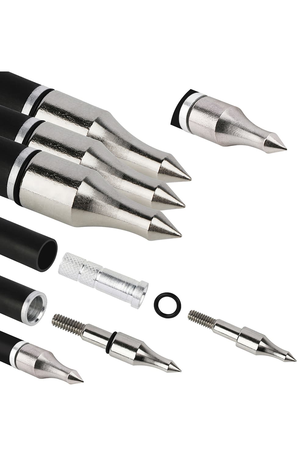 Sharrow 3" Half Color Rubber Feather 500 Spine Hybrid Arrows-Lokearchery