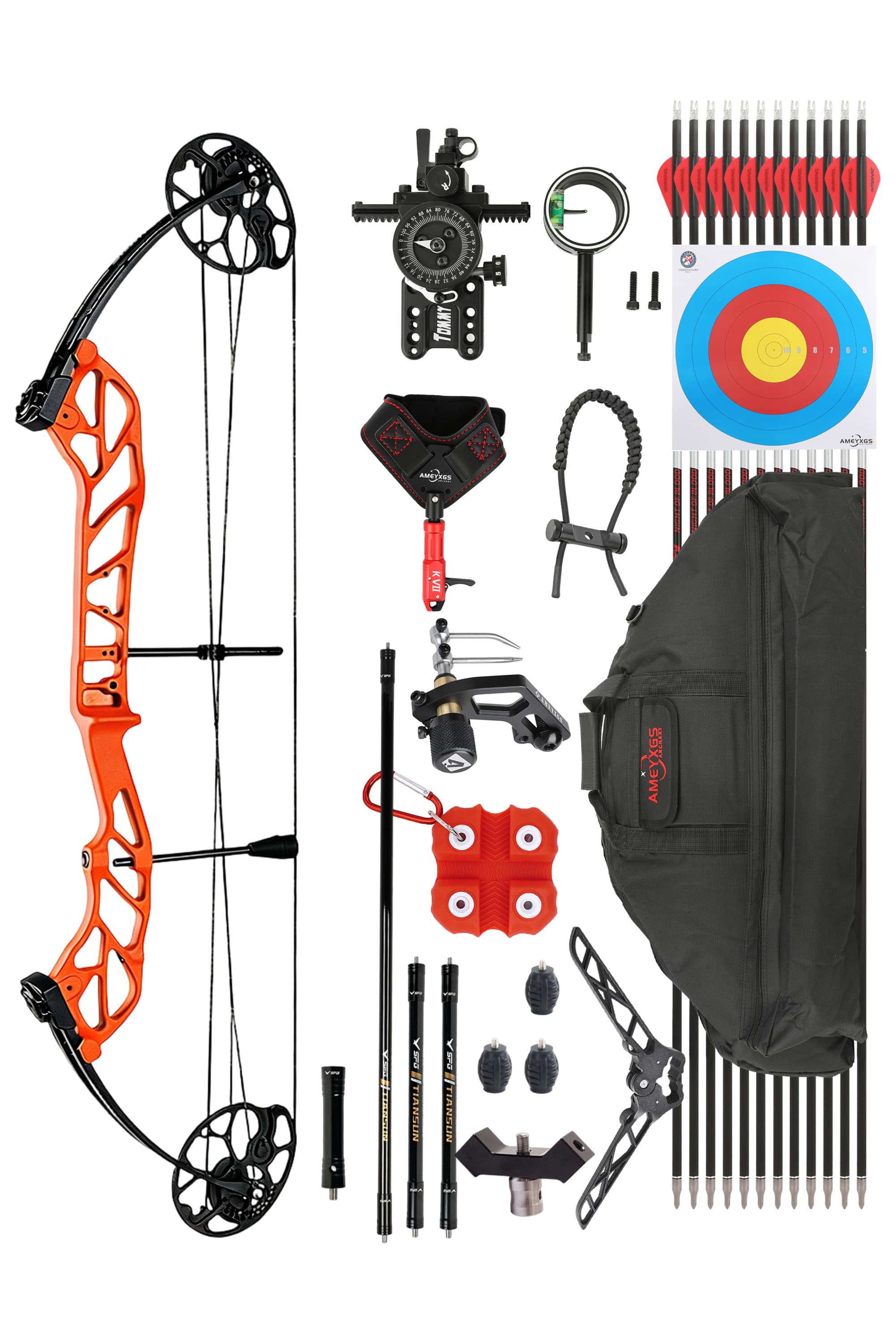 TOPOINT  Compound Bow 19-60lbs Target Kit Shooting Archery