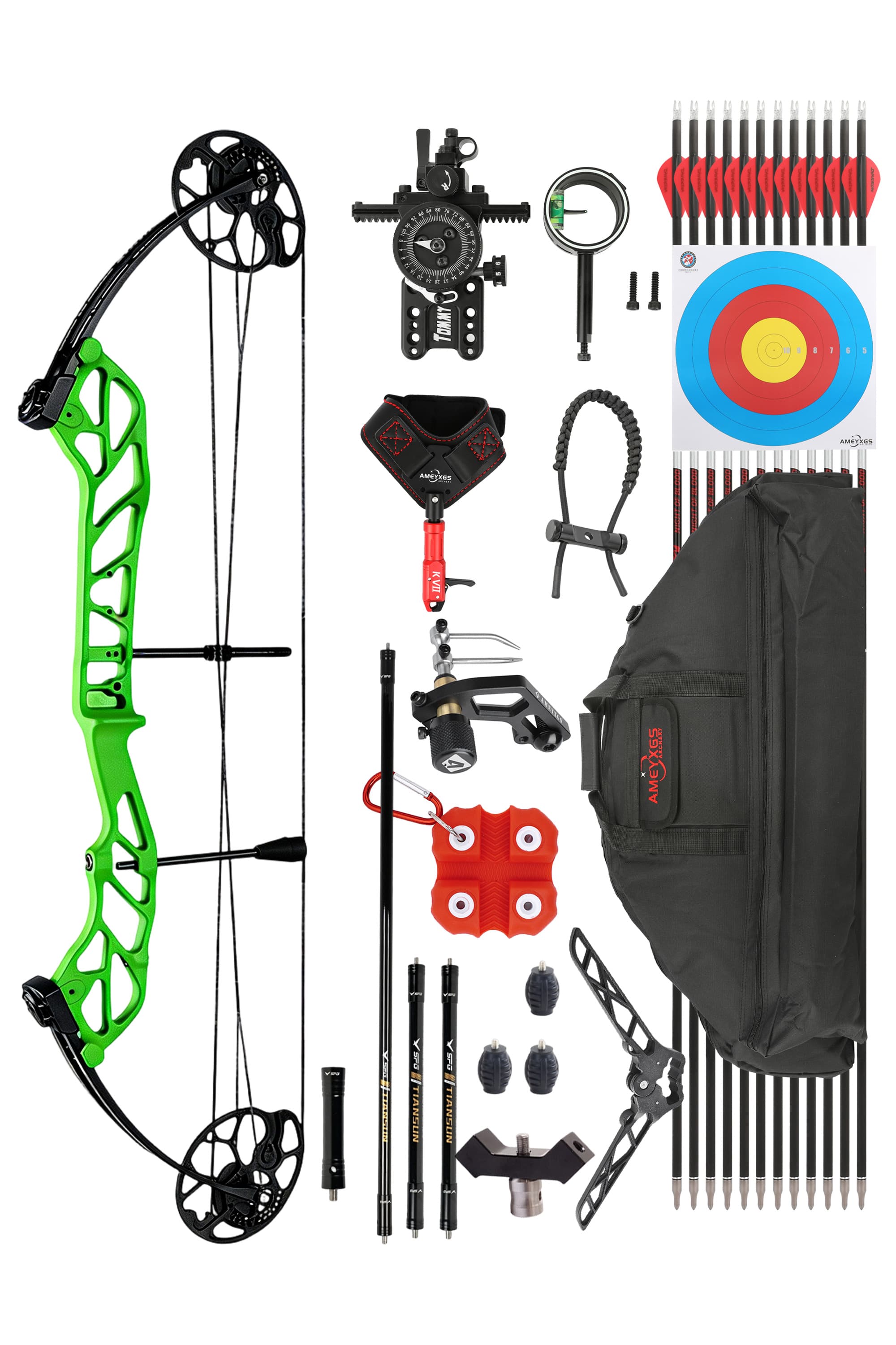 TOPOINT  Compound Bow 19-60lbs Target Kit Shooting Archery