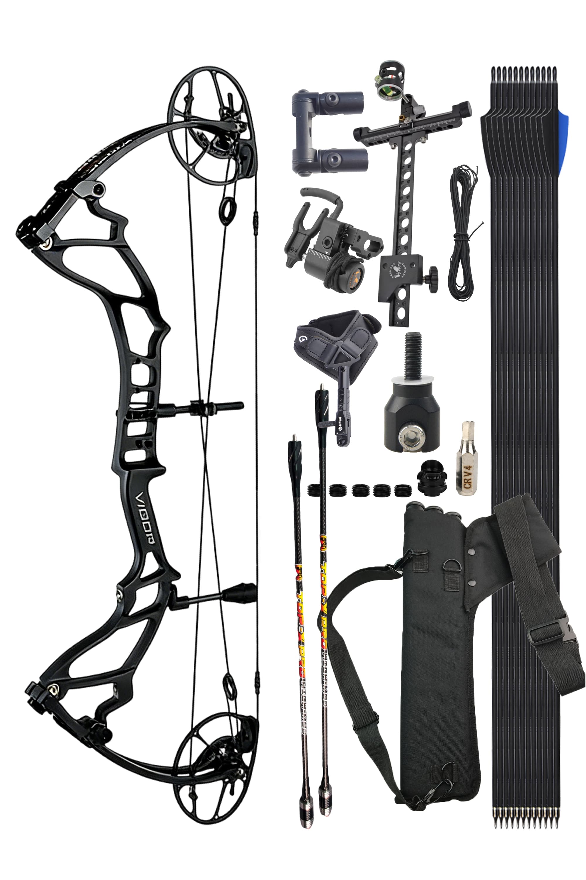 TOPOINT Compound Bow 40-70lbs Target Kit 345FPS Hunting Archery