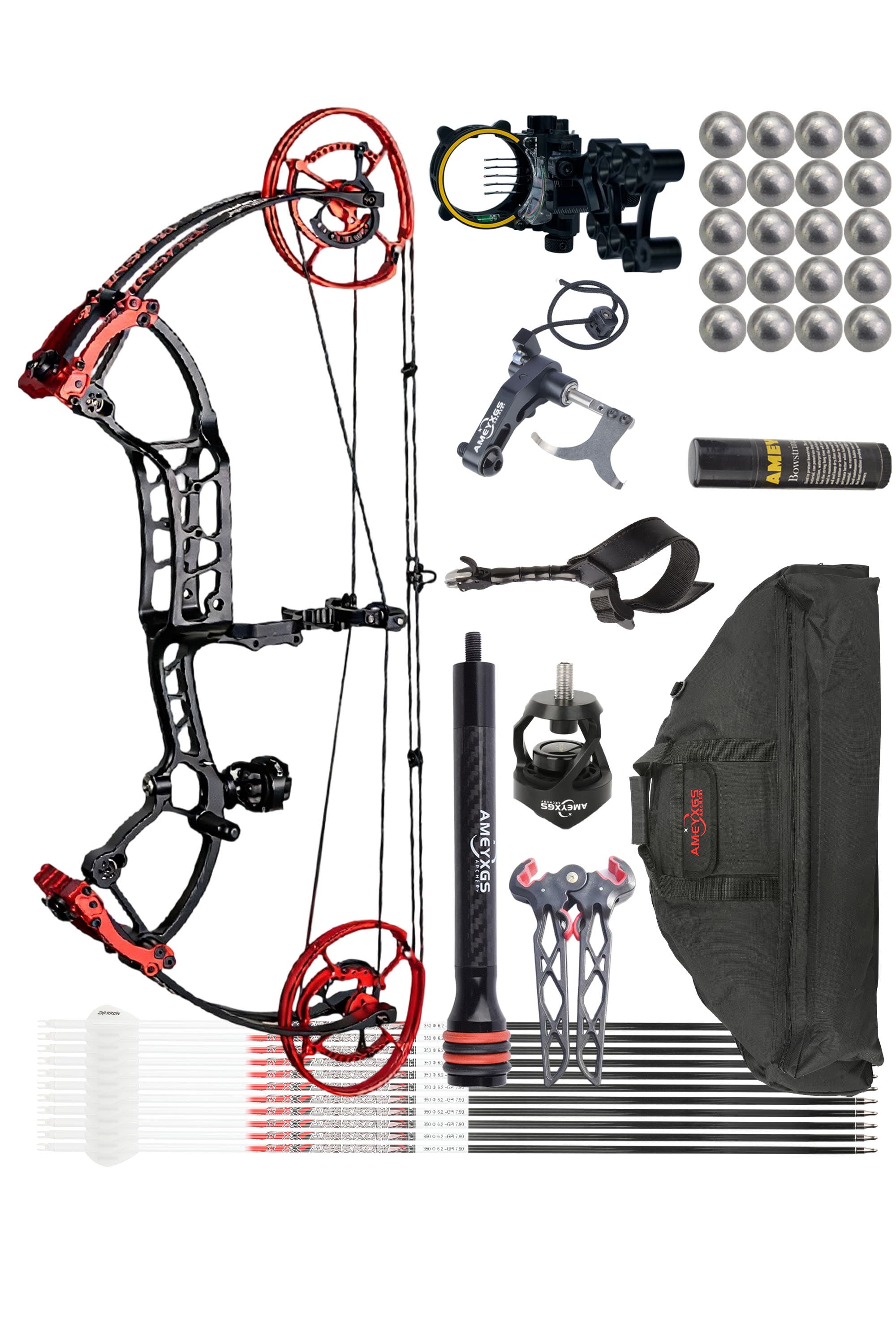 TUOLU 40-70 Compound Bow Set Archery Shooting Hunting RH LH