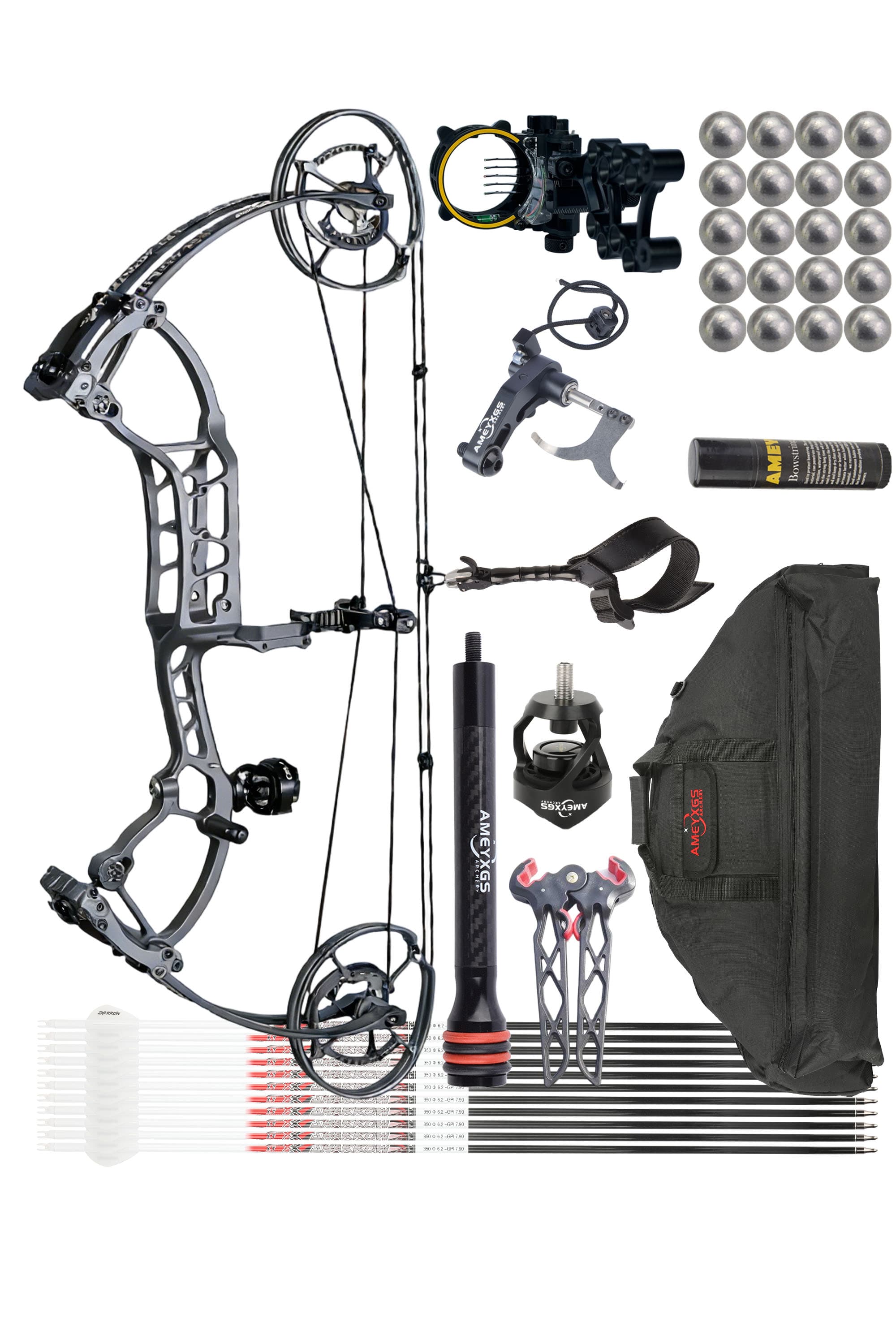 TUOLU 40-70 Compound Bow Set Archery Shooting Hunting RH LH