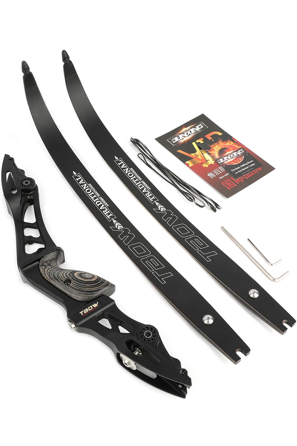 Junxing F263 62" ILF 25-60Lbs Archery Hunting Recurve Bow-Lokearchery