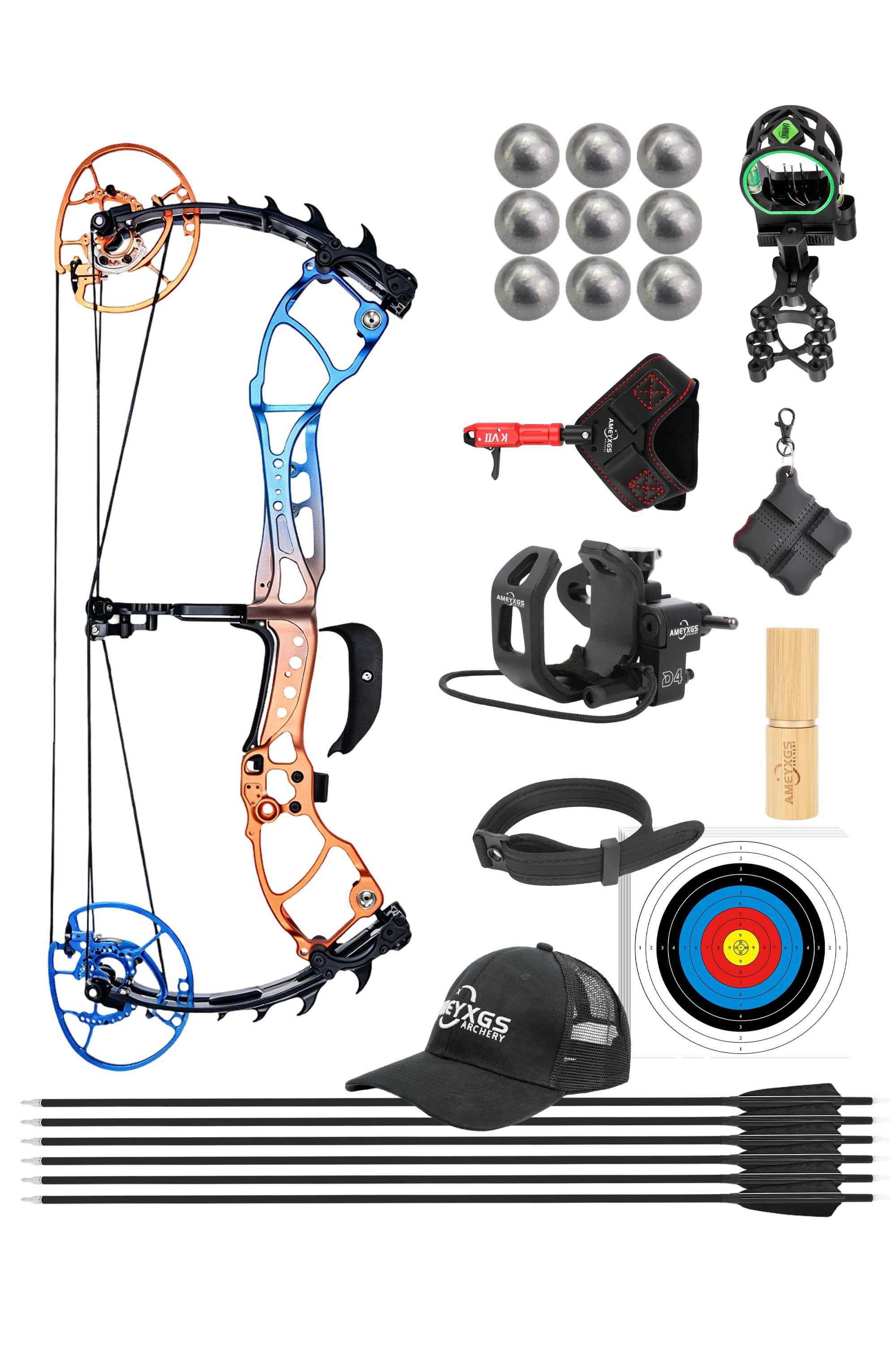 WOLF LEADER Compound Bow 45-70lbs Target Kit Shooting Archery