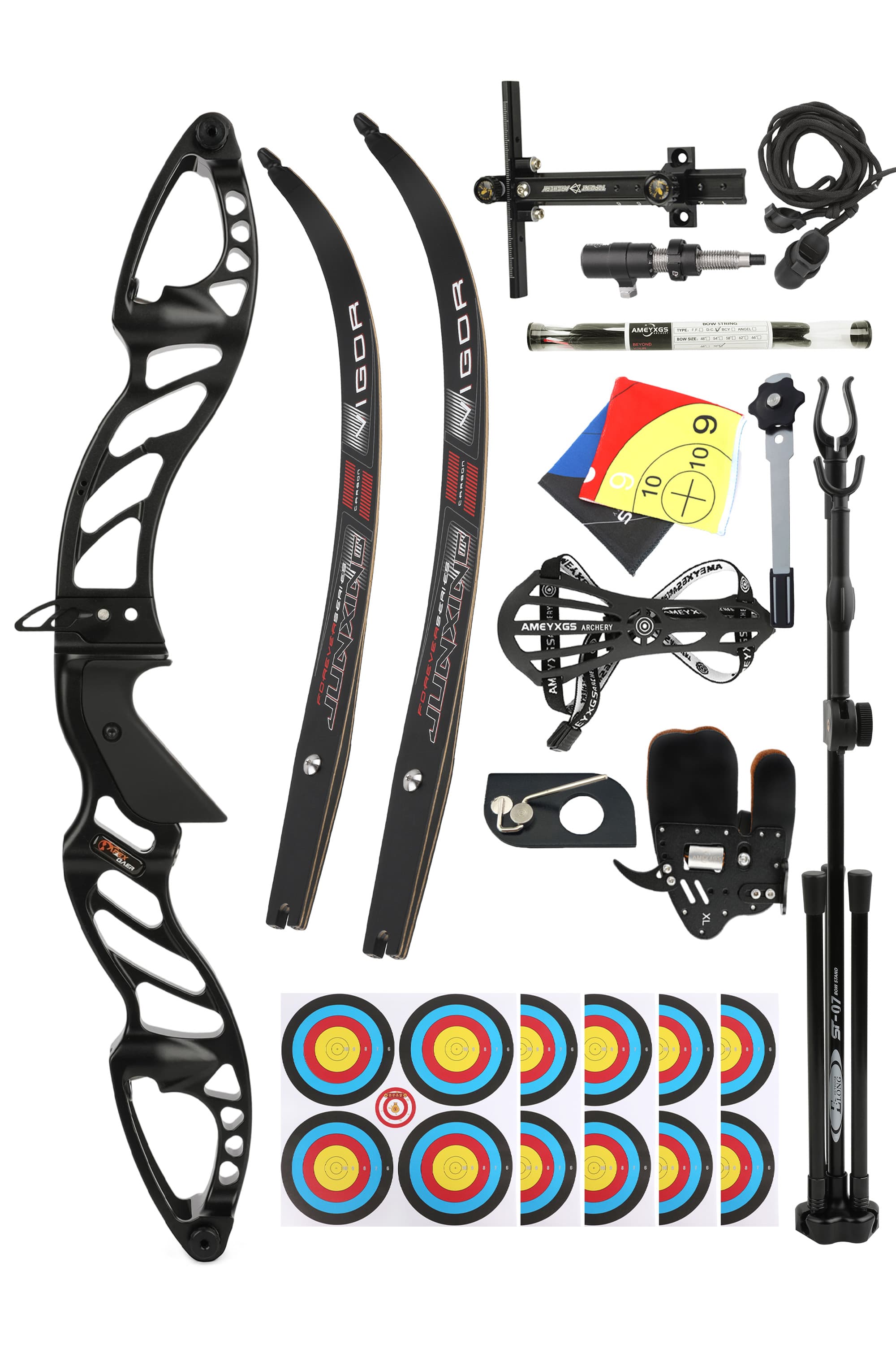  Professional Recurve Bow Set Multiple Draw Weights