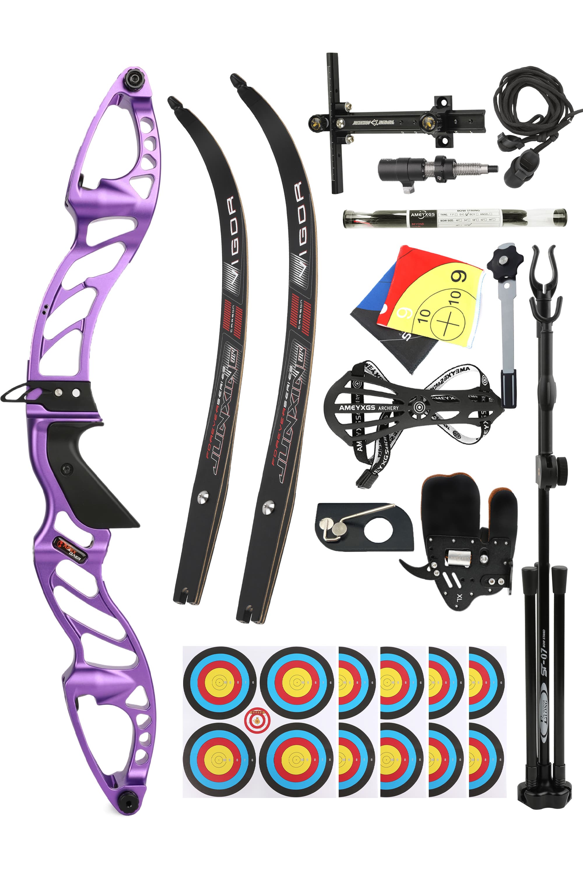  Professional Recurve Bow Set Multiple Draw Weights