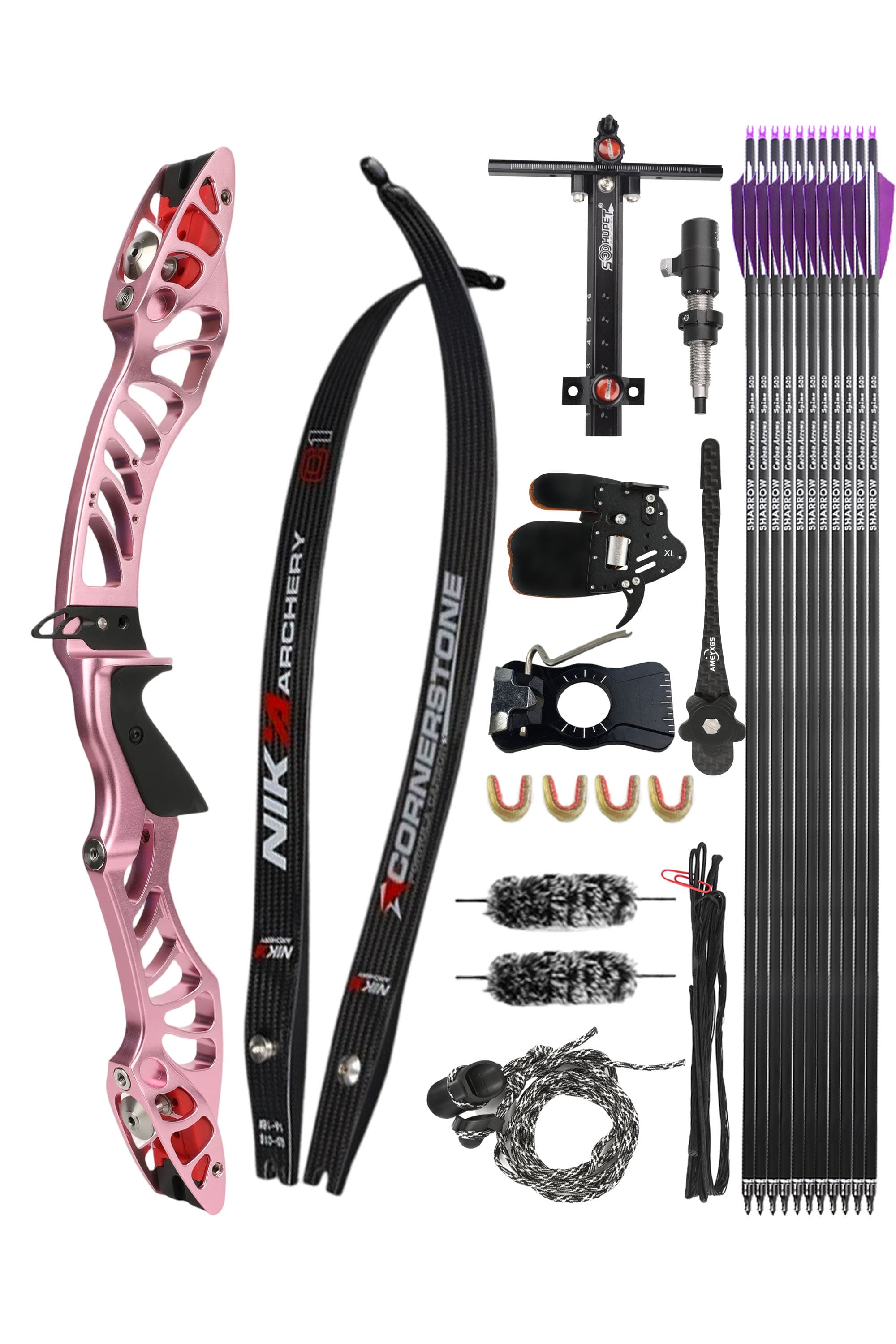 X-Pulse Recurve Bow Kit Takedown 18-46bs Shooting Archery