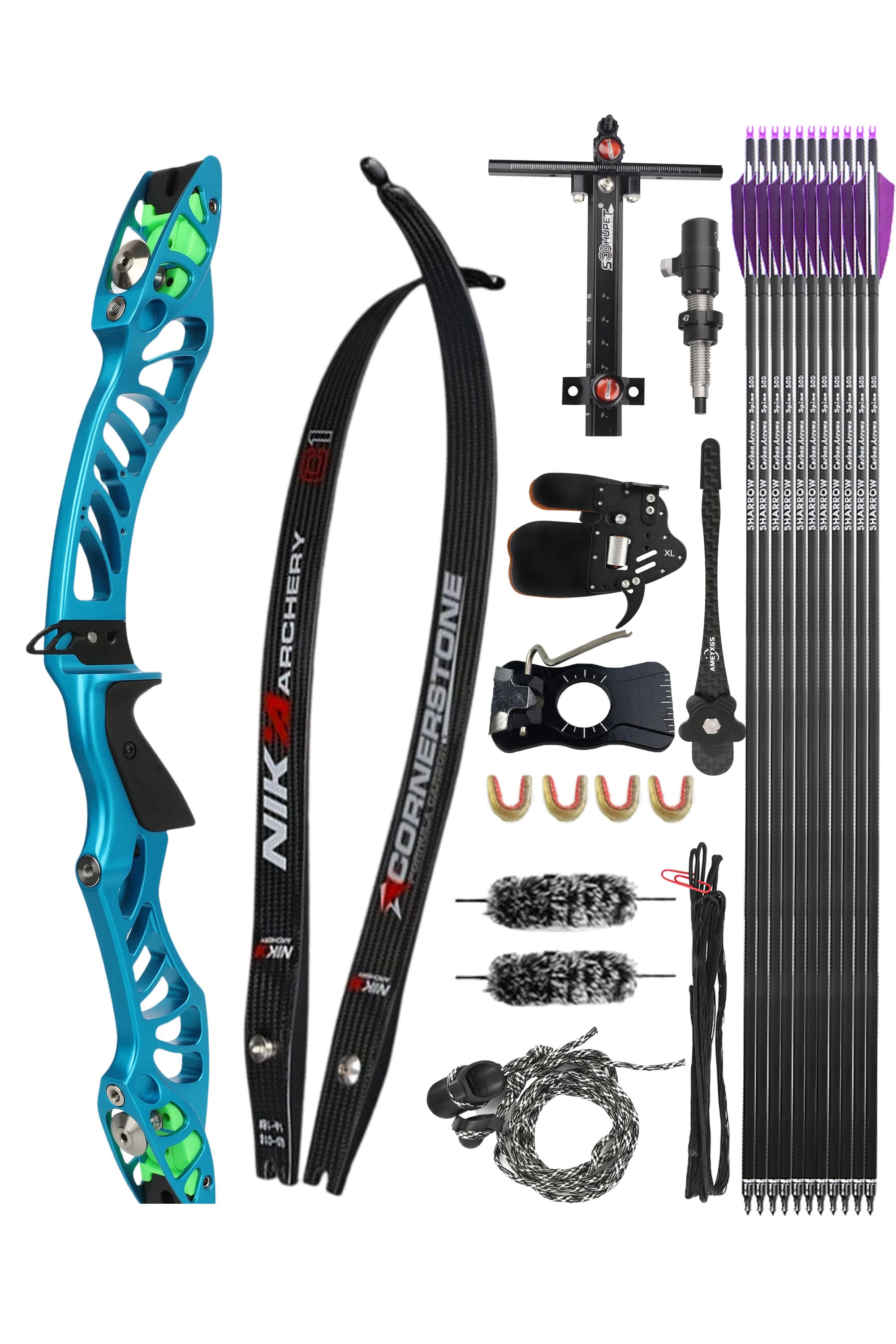 X-Pulse Recurve Bow Kit Takedown 18-46bs Shooting Archery