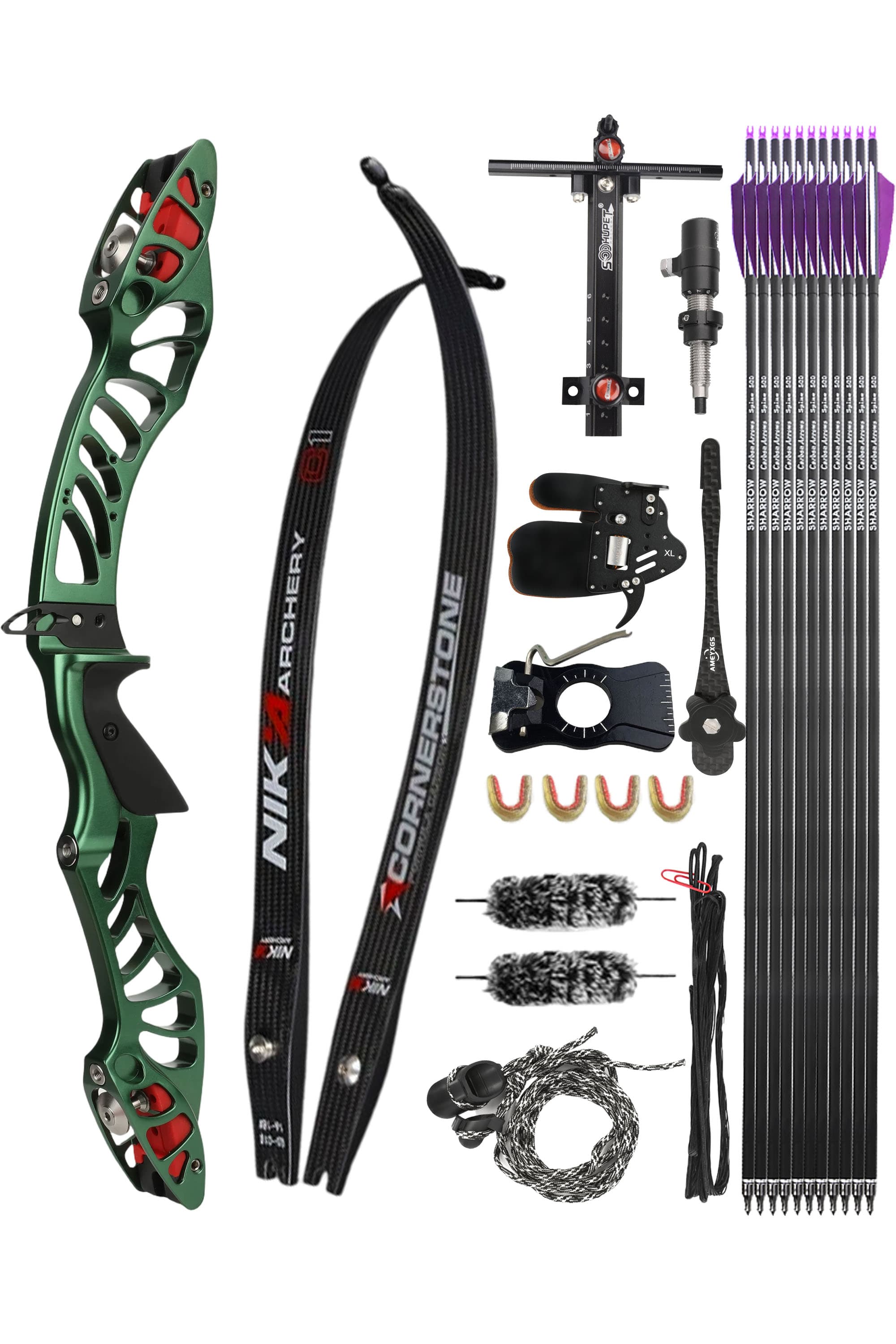 X-Pulse Recurve Bow Kit Takedown 18-46bs Shooting Archery