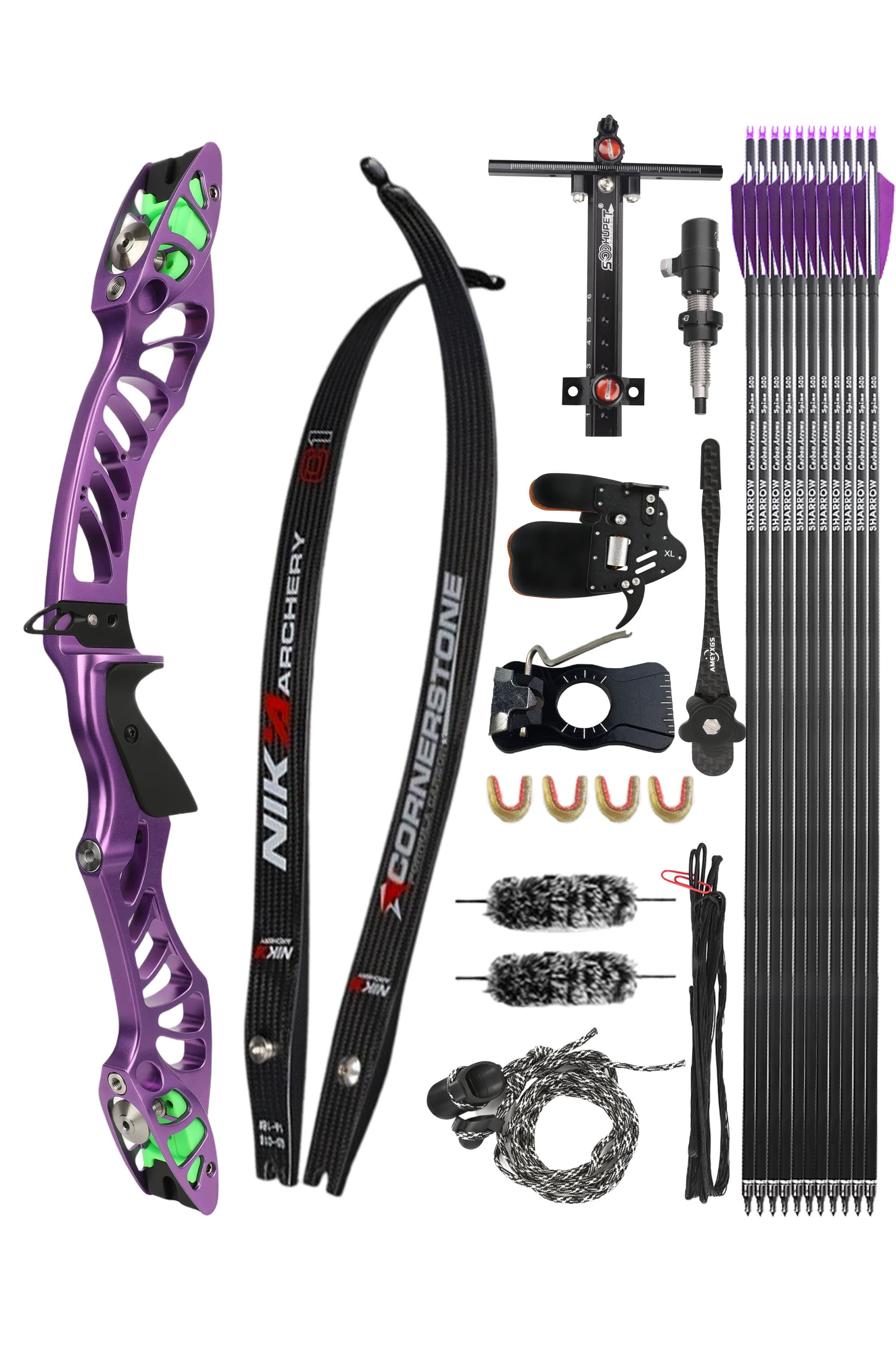 X-Pulse Recurve Bow Kit Takedown 18-46bs Shooting Archery