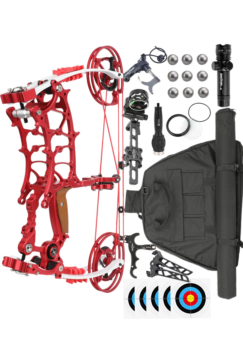 Tuolu 30-75Lbs CNC Hunting Dual-Purpose Compound Bow Set