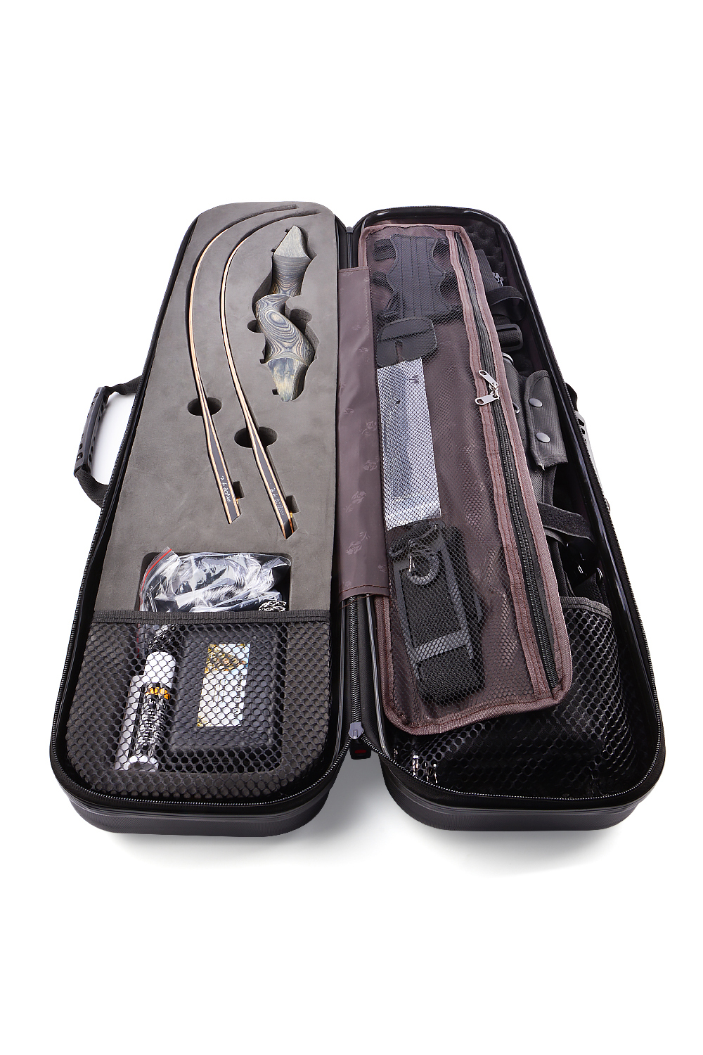 Black Hunter 60" 20-60Lbs RH LH Hunting Recurve Bow Set-Lokearchery