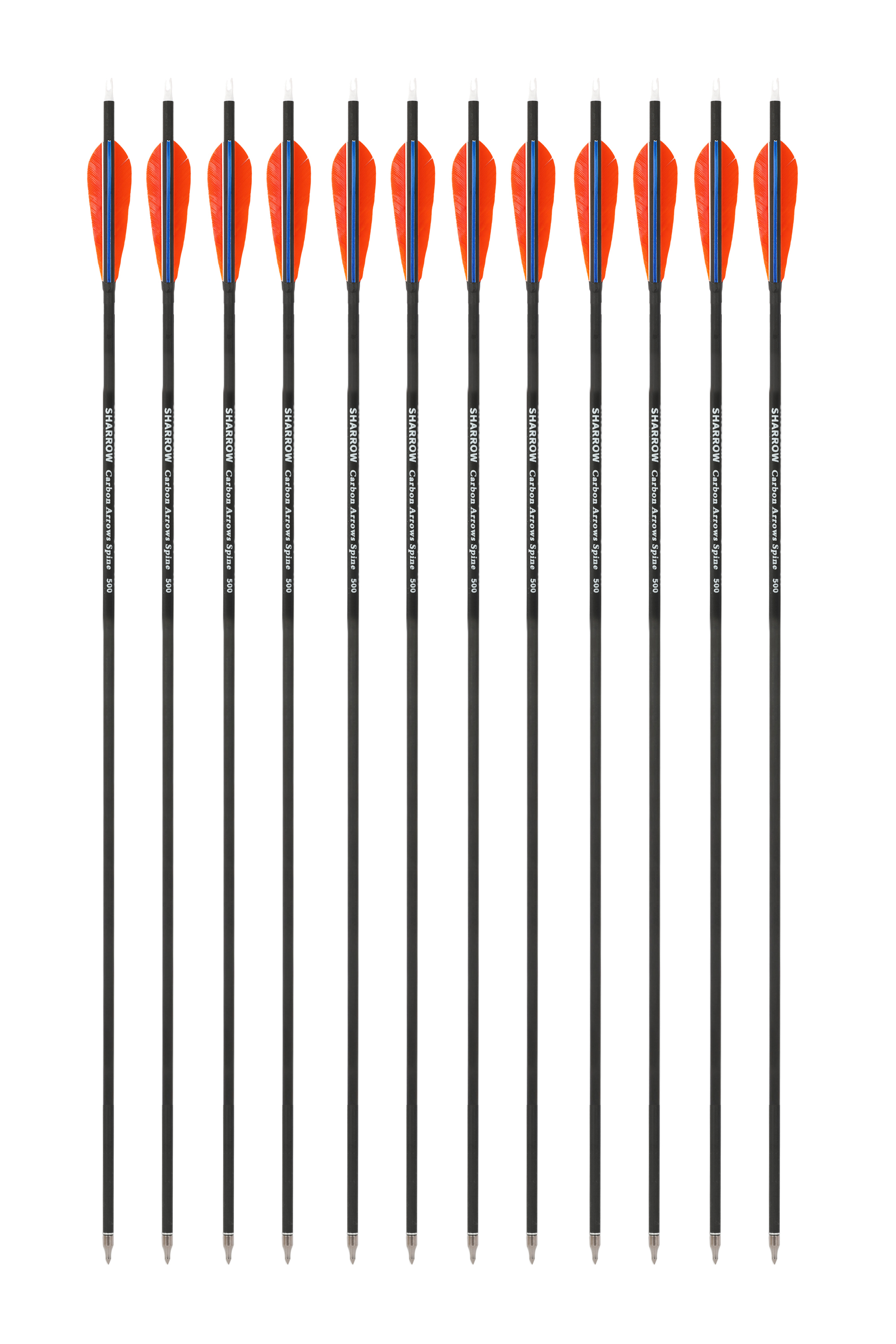 30 inch Real Feather 500 Spine Hunting Carbon Arrows
