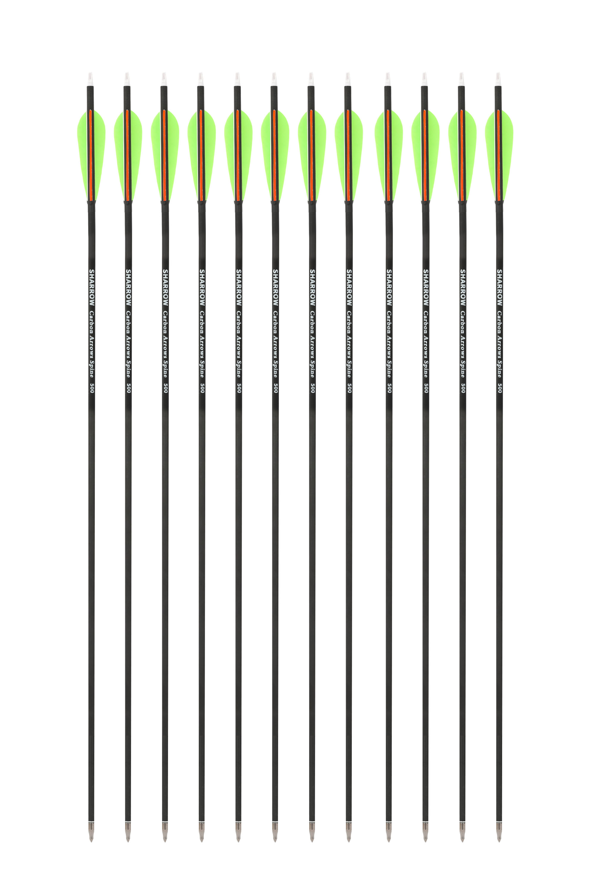 30 inch Real Feather 500 Spine Hunting Carbon Arrows