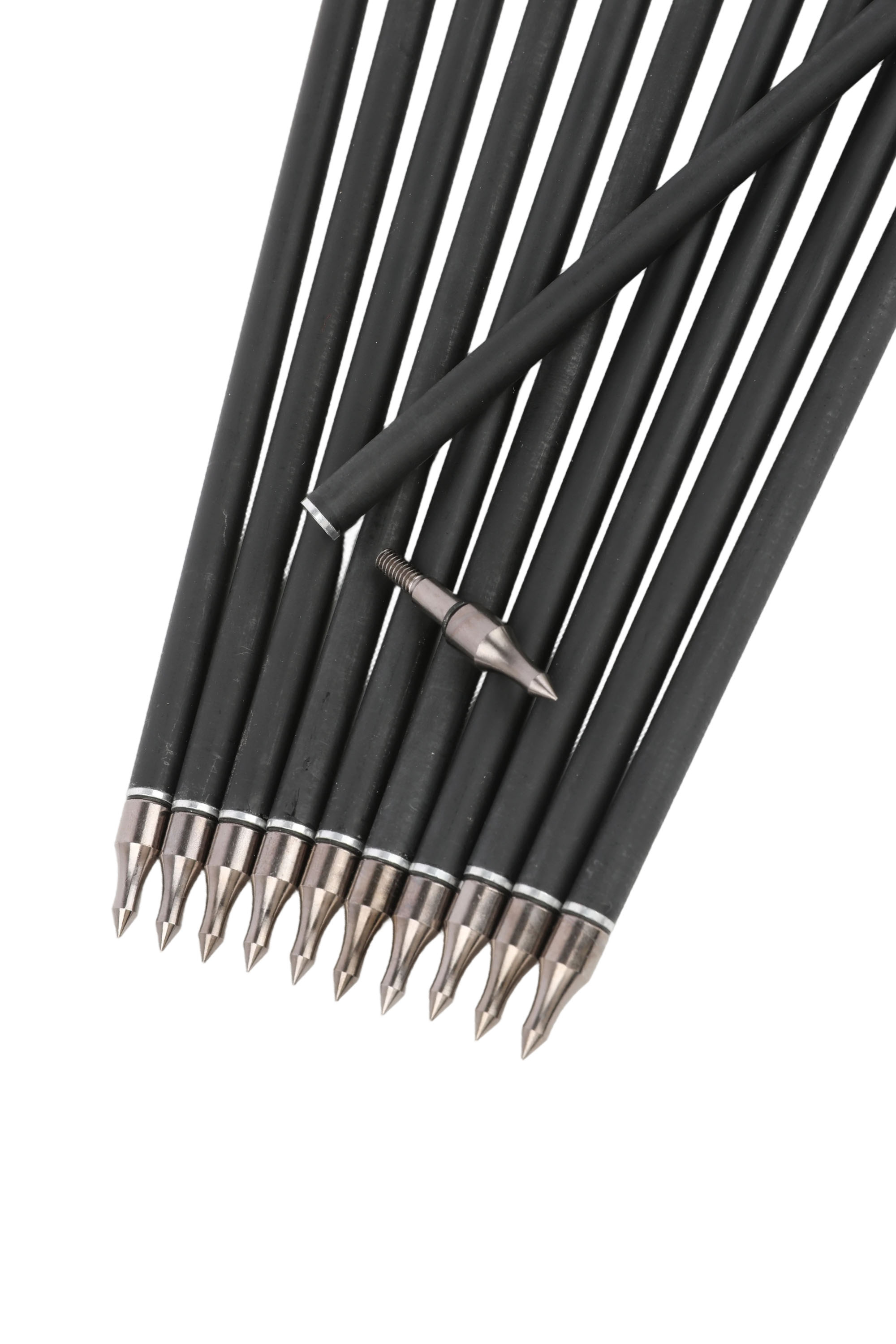 30 inch Real Feather 500 Spine Hunting Carbon Arrows