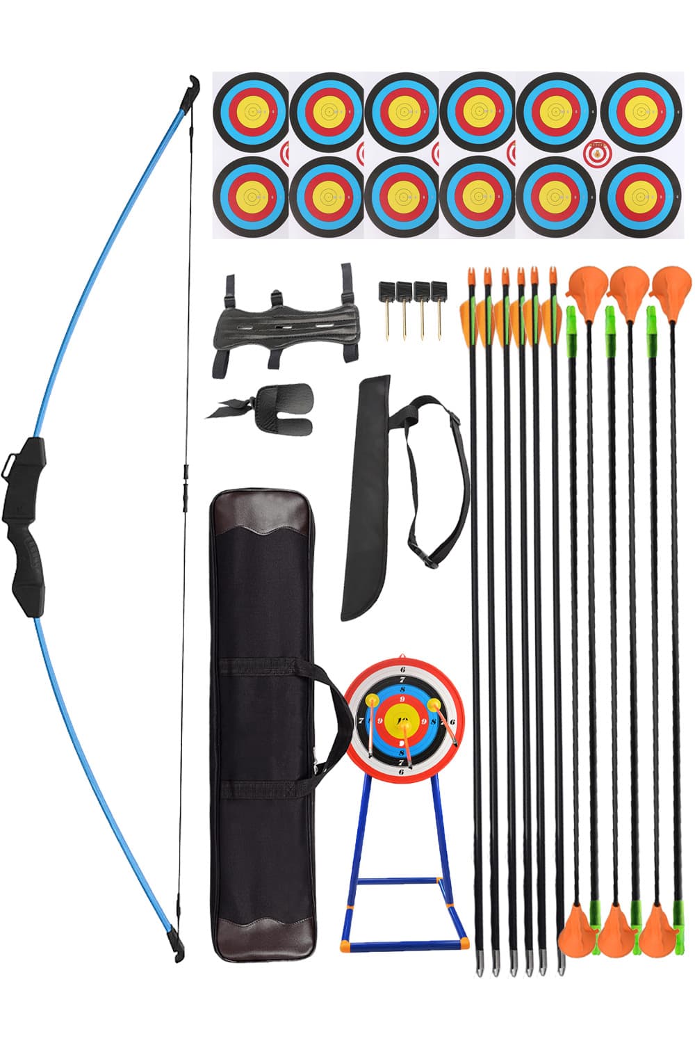 Youth Bow & Arrow Set Kids Takedown Recurve Archery Kit