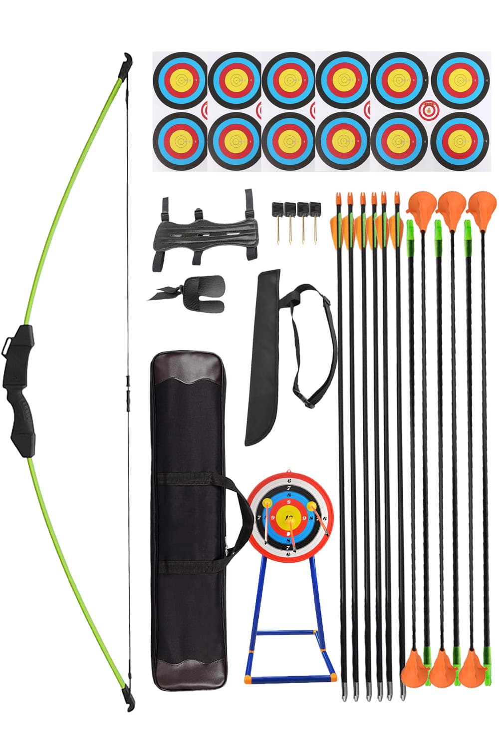 Youth Bow & Arrow Set Kids Takedown Recurve Archery Kit